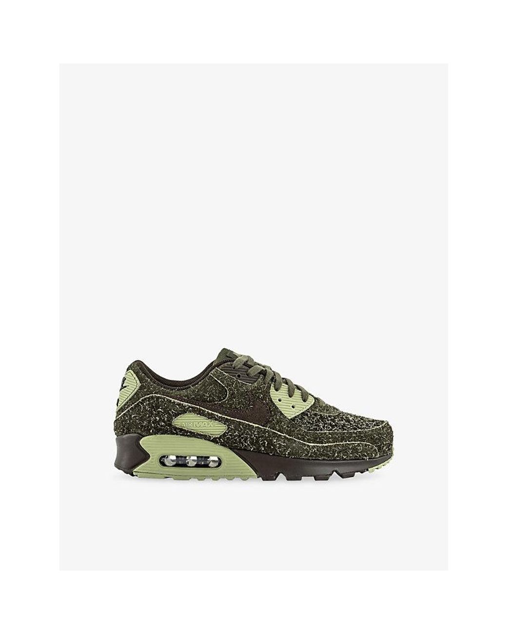 Nike Green Air Max 90 Suede Trainers for men