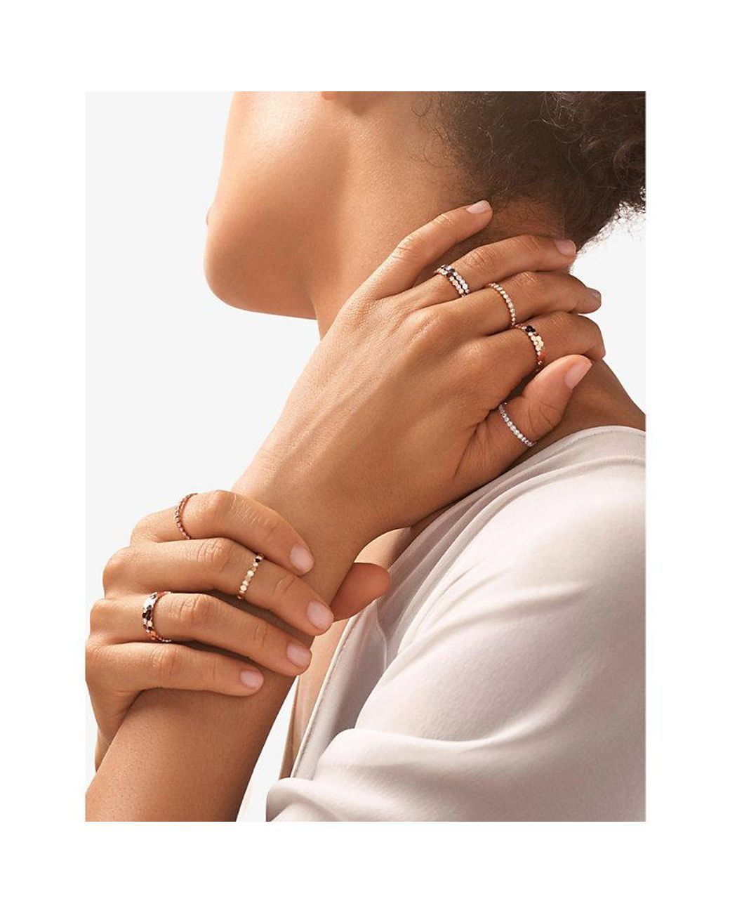 Chaumet White Bee De 18Ct Rose- Ring