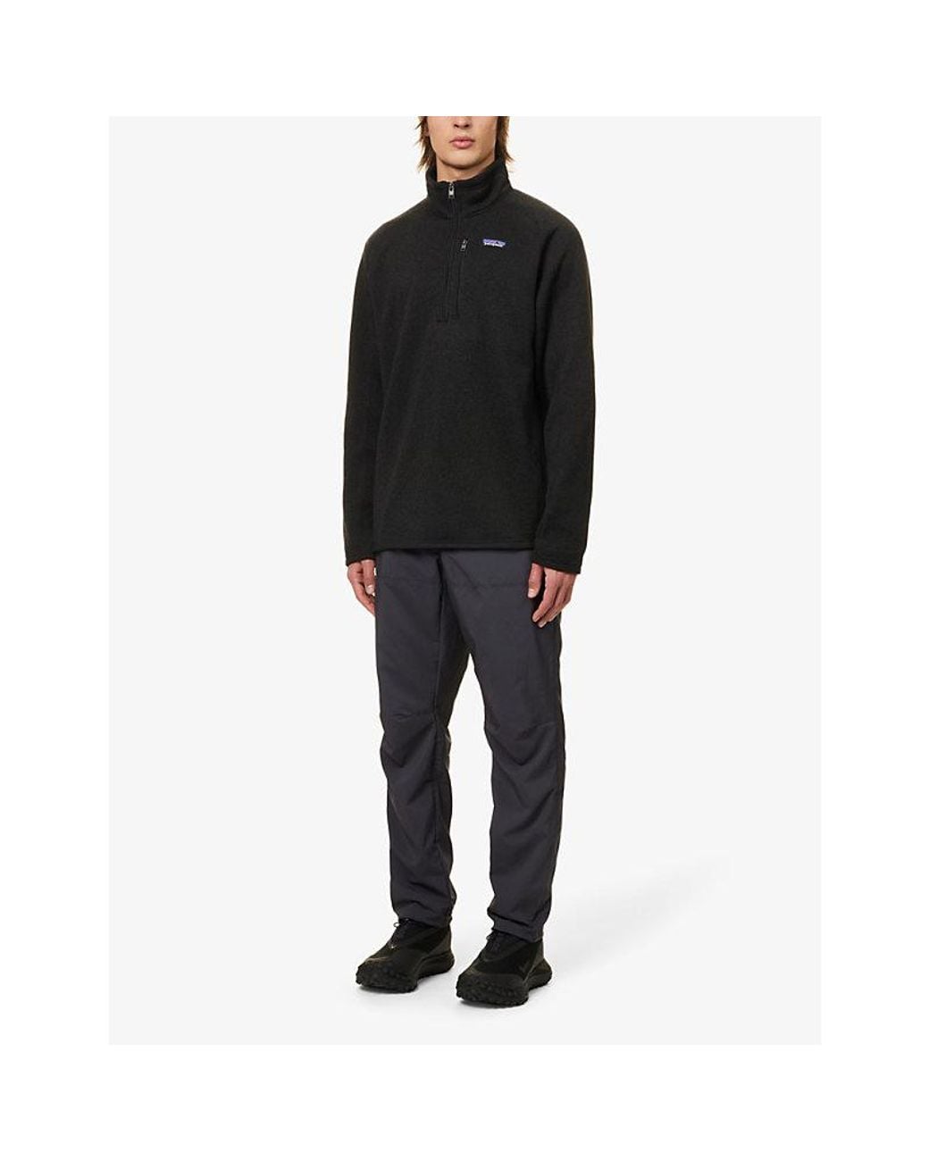 Patagonia Black Better Quarter-Zip Woven Sweatshirt for men