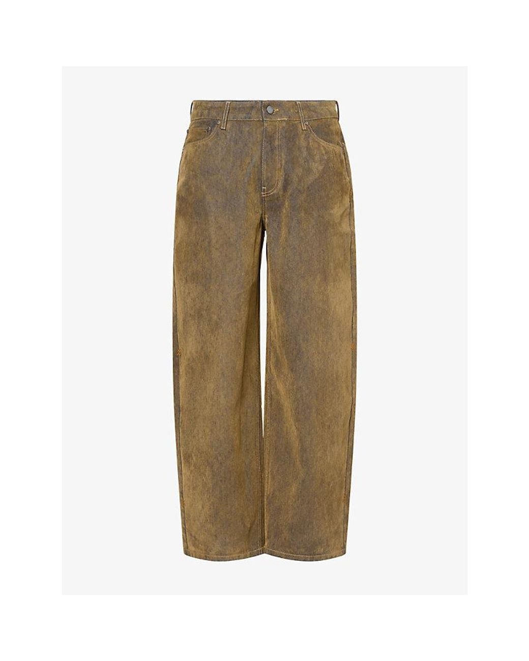 Daily Paper Natural Velvet Shield Wide-Leg Denim Jeans for men