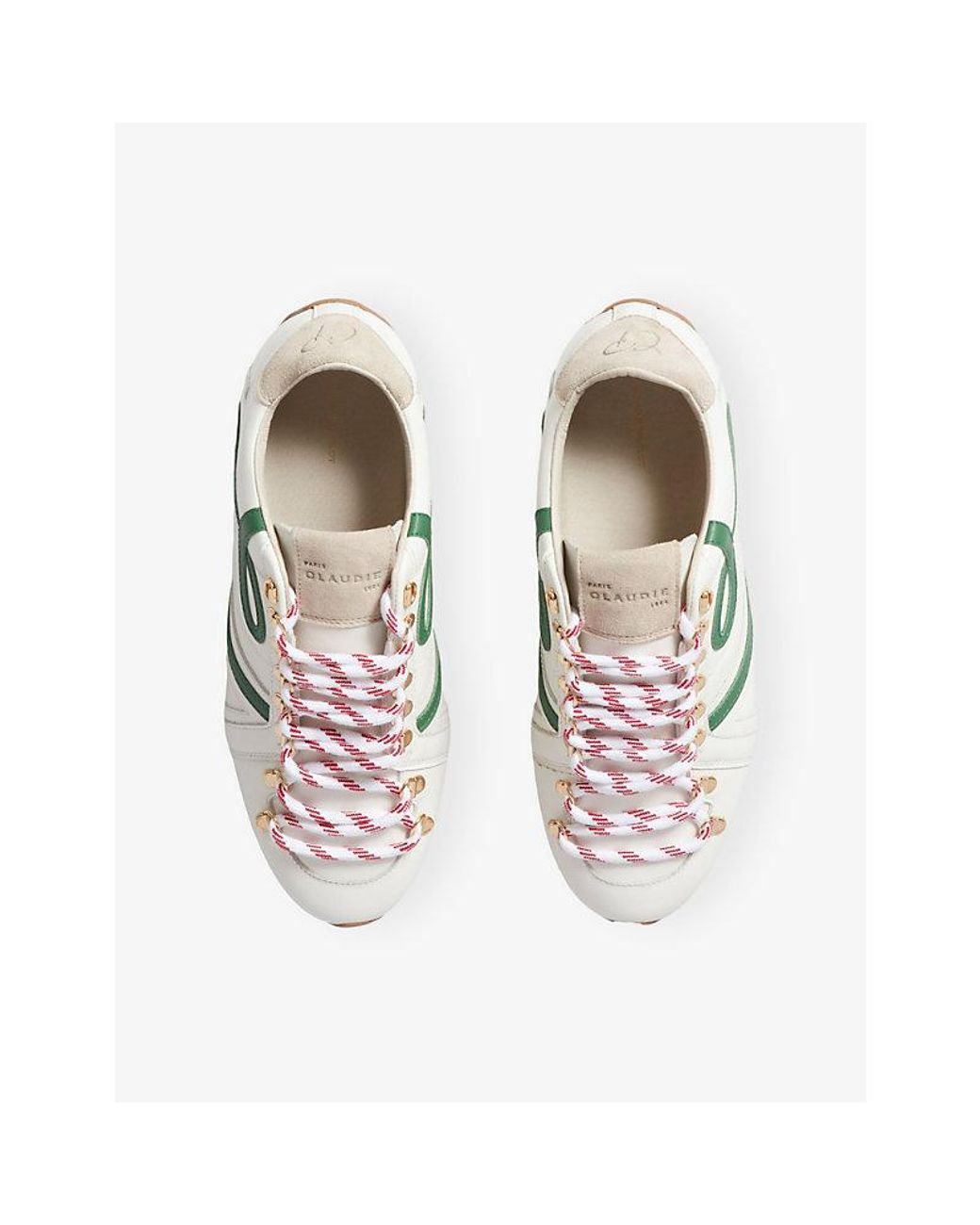 Claudie Pierlot Green Swing Leather Trainers