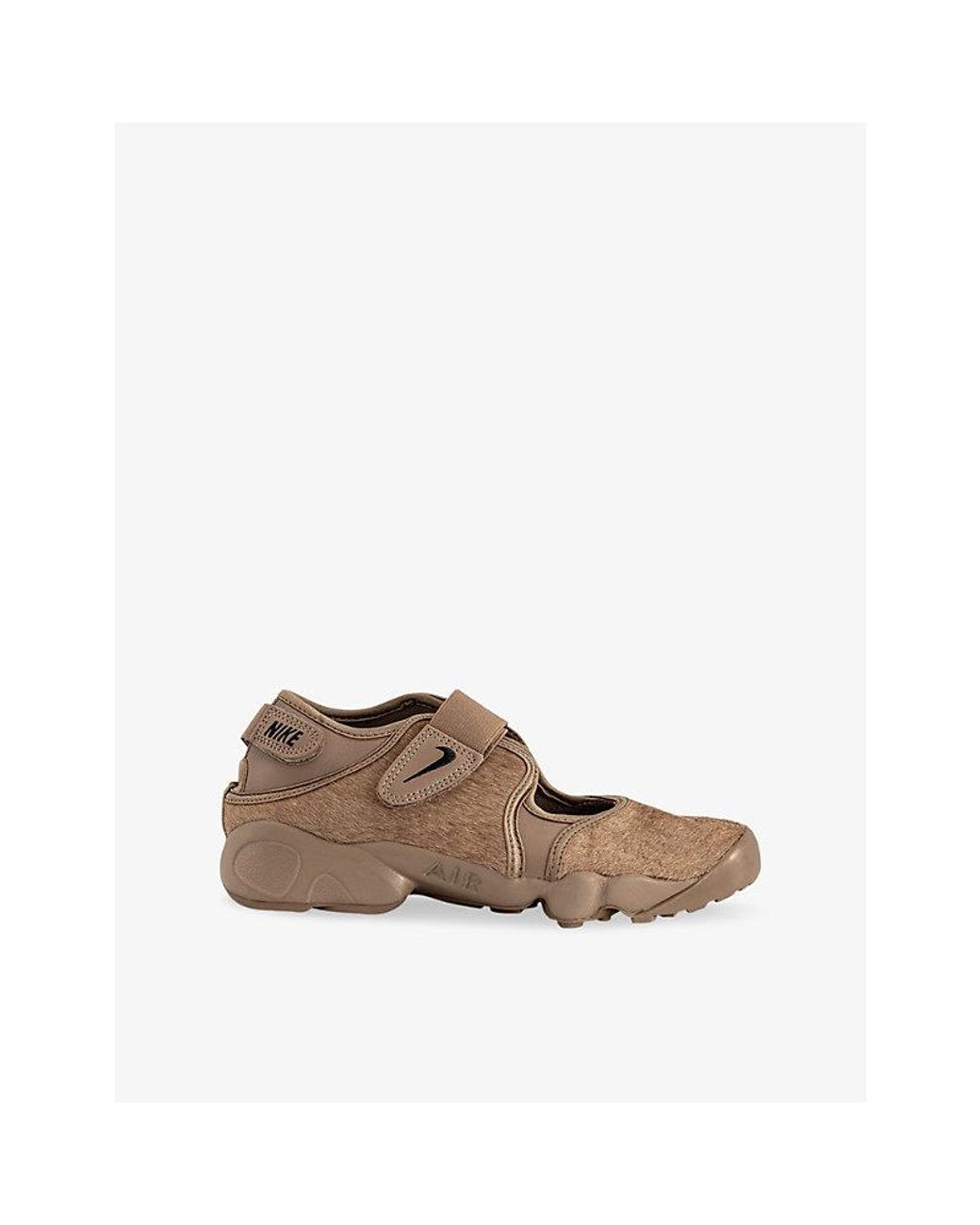 Nike Brown Air Rift Pony-Hair Trainers