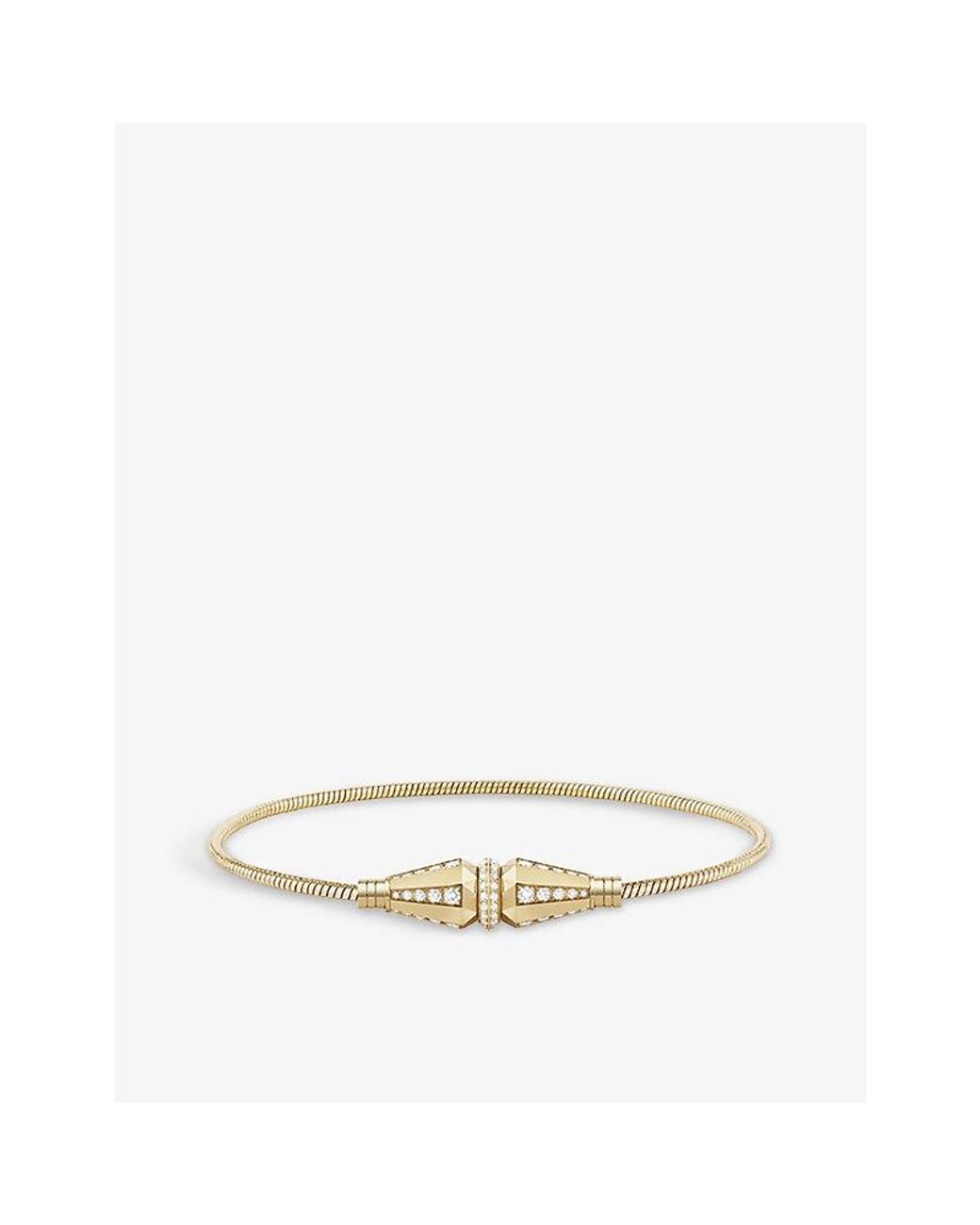 Boucheron Metallic Jack De Single 18Ct- And 1.04Ct Round Diamond Bracelet
