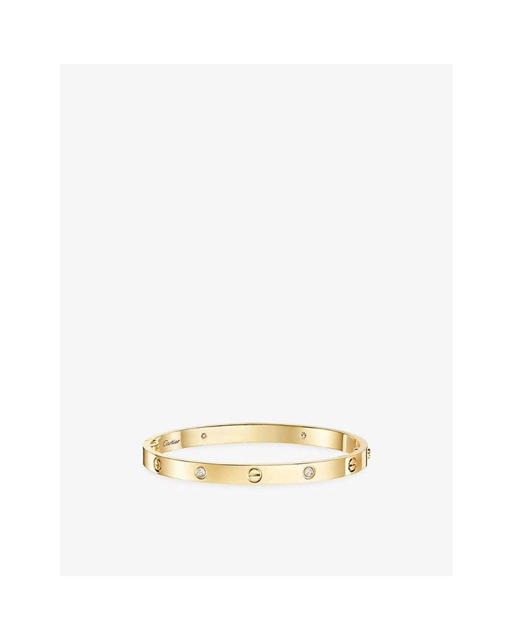 Cartier Metallic Love Medium 18Ct- And 0.19Ct Diamond Bracelet