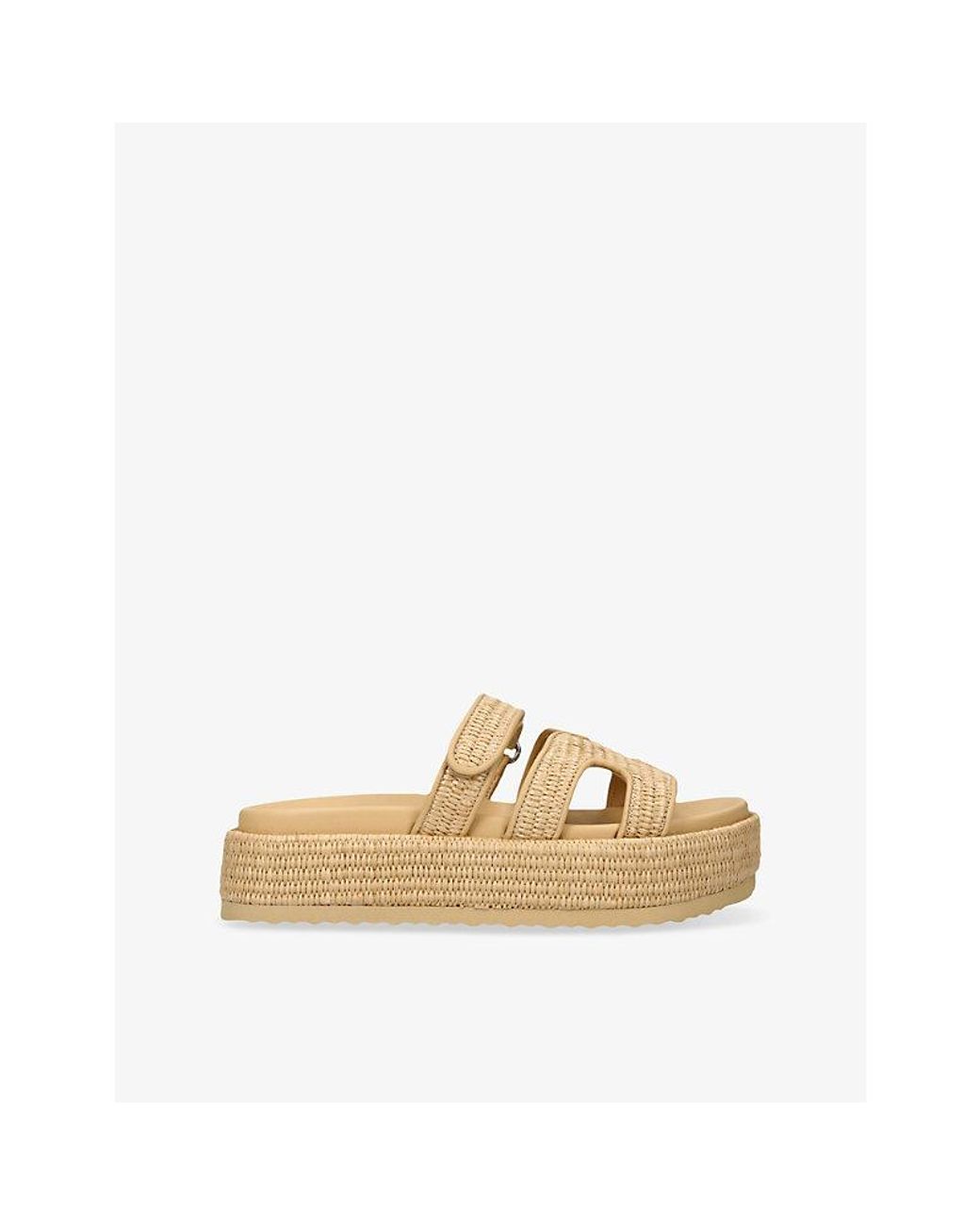 Steve Madden Bigmissile Raffia Sandals in Natural | Lyst