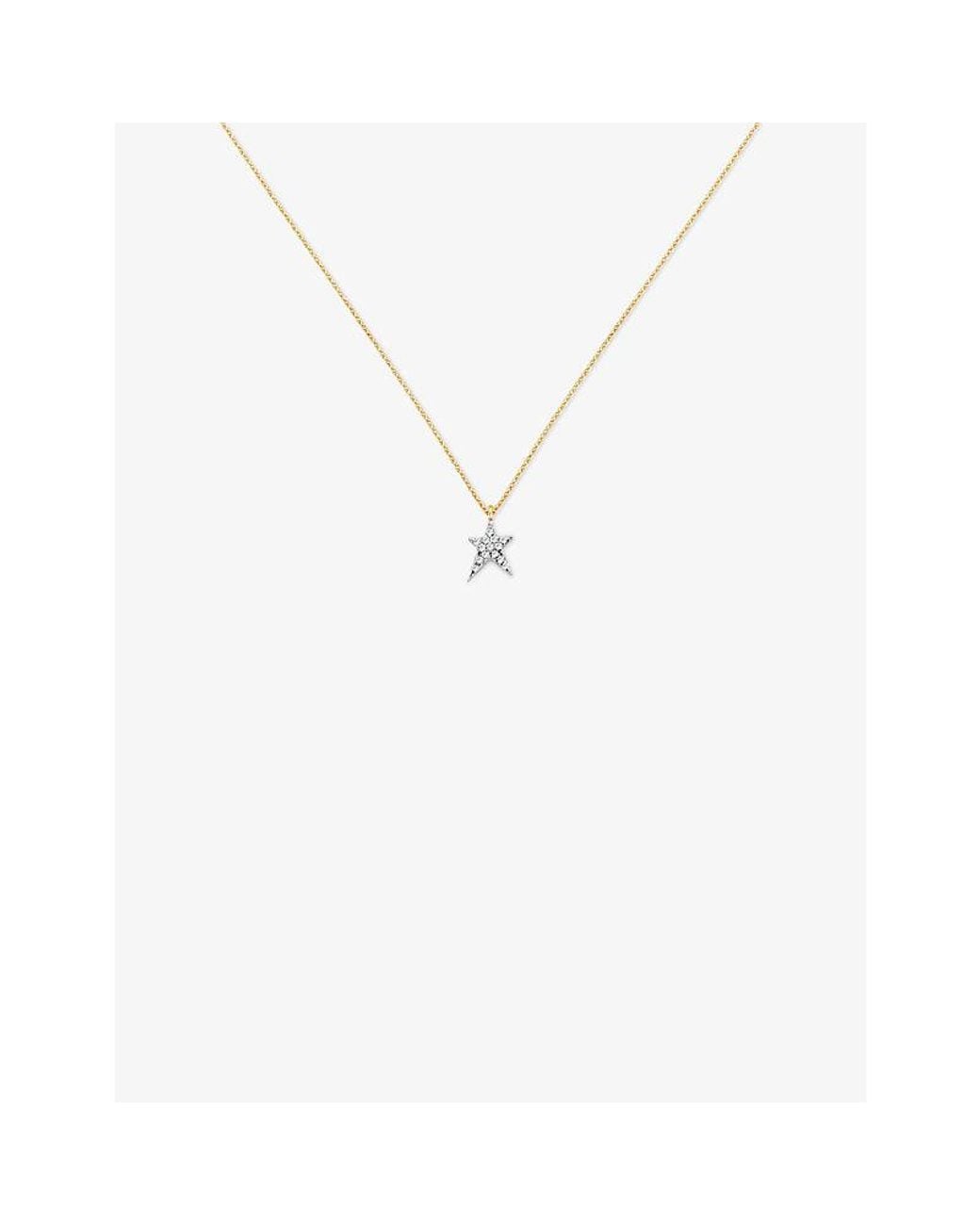 Kismet by Milka White Starstruck Mini 0.05Ct Diamond Pendant Necklace
