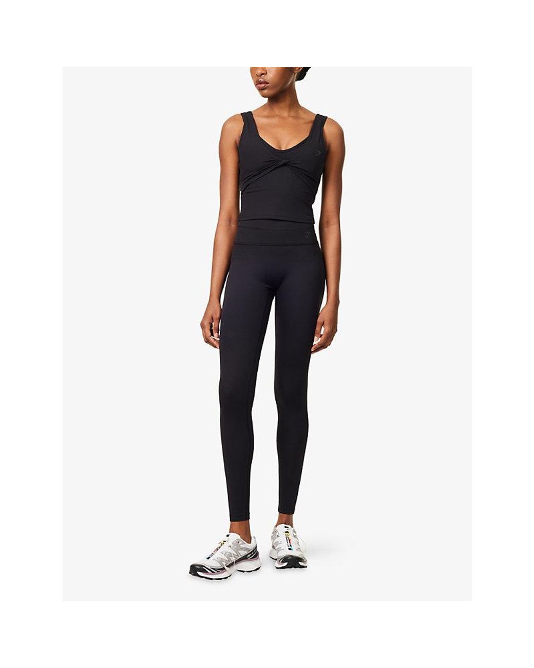 GYMSHARK Black Bareform Stretch-Jersey Tank Top