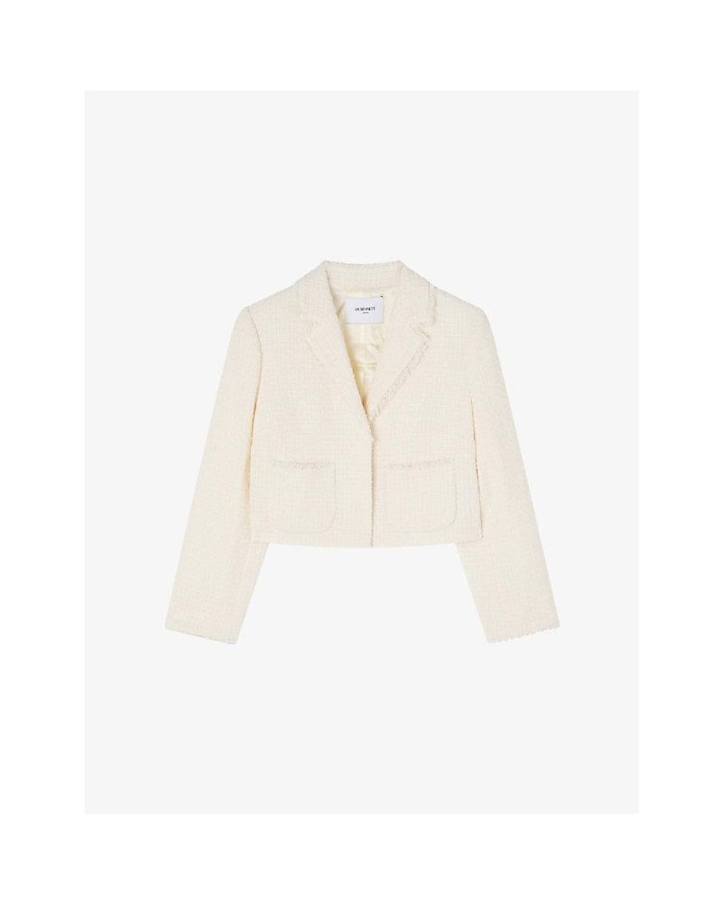 CARLA Tweed Jacket 白　サイズ2 IVORY TWEED CROPPED JACKET – Carla Zampatti