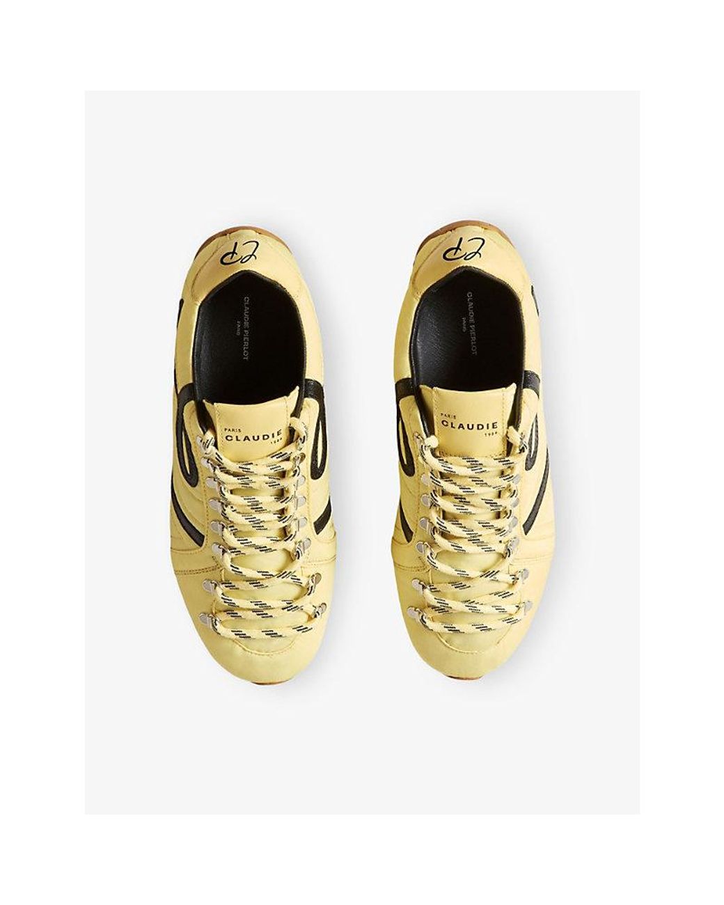 Claudie Pierlot Yellow Swing Woven Trainers