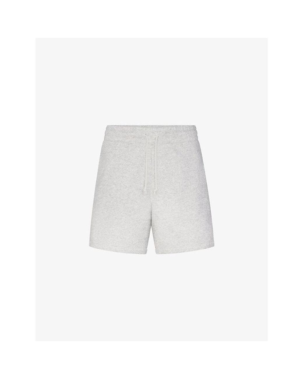 Skims White Soft-Knit Lounge Relaxed-Fit Cotton-Blend Jersey Shorts for men