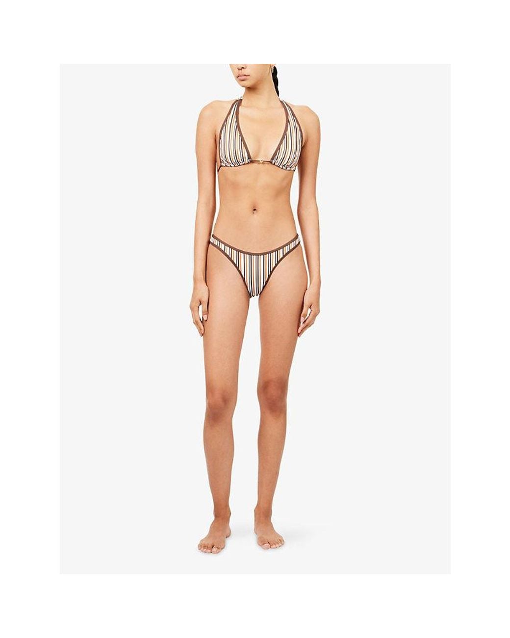 The Couture Club White High-Rise Bikini Bottoms
