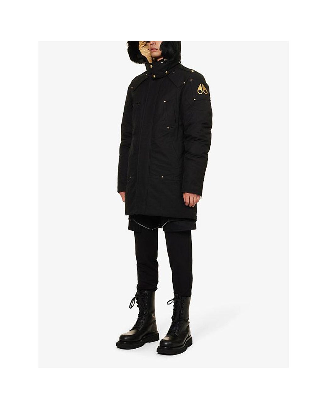 Moose Knuckles Stag Lake Gold Padded Cotton-blend-down Parka in