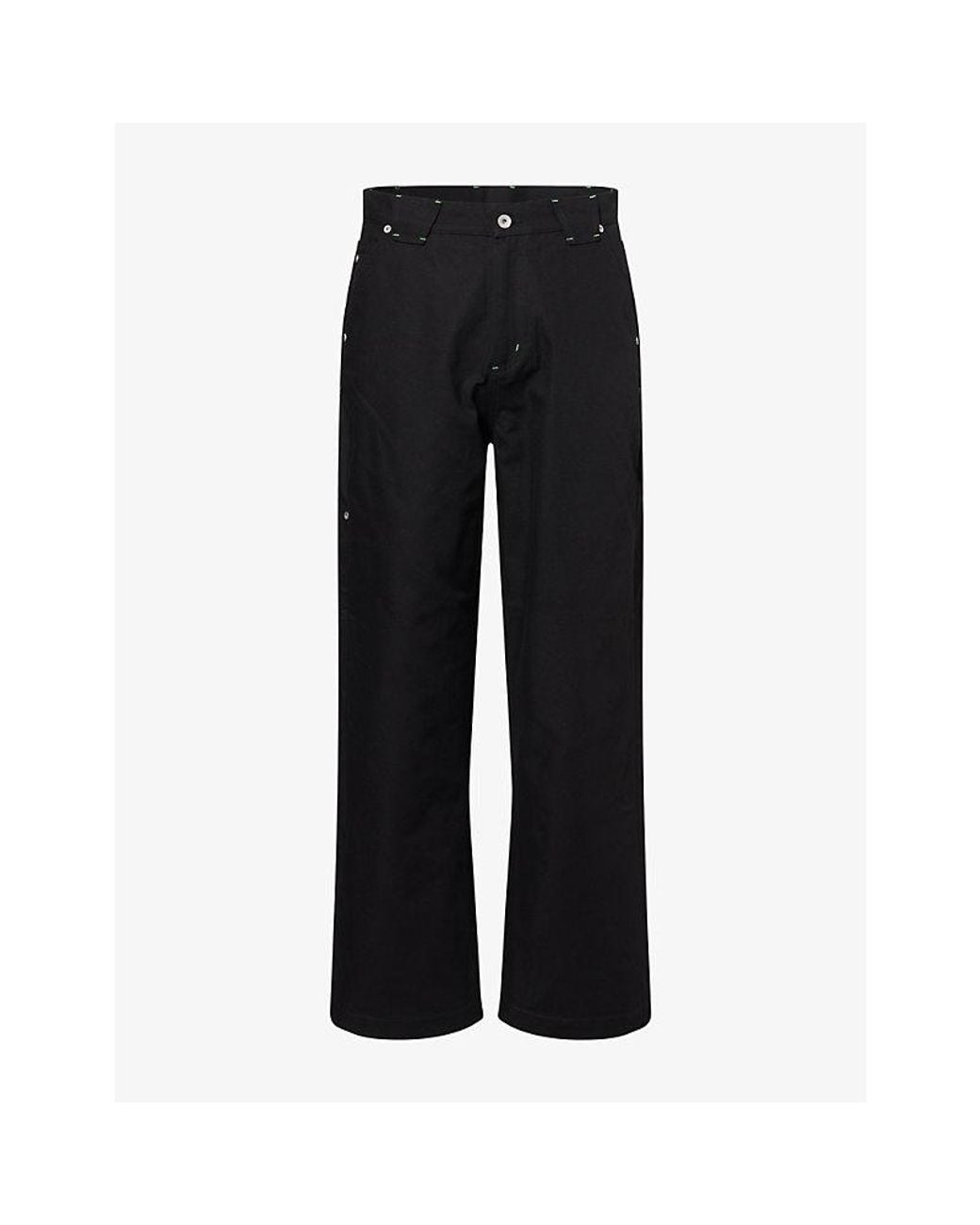 Nicholas Daley Black Carpenter Straight-Leg Denim Jeans for men