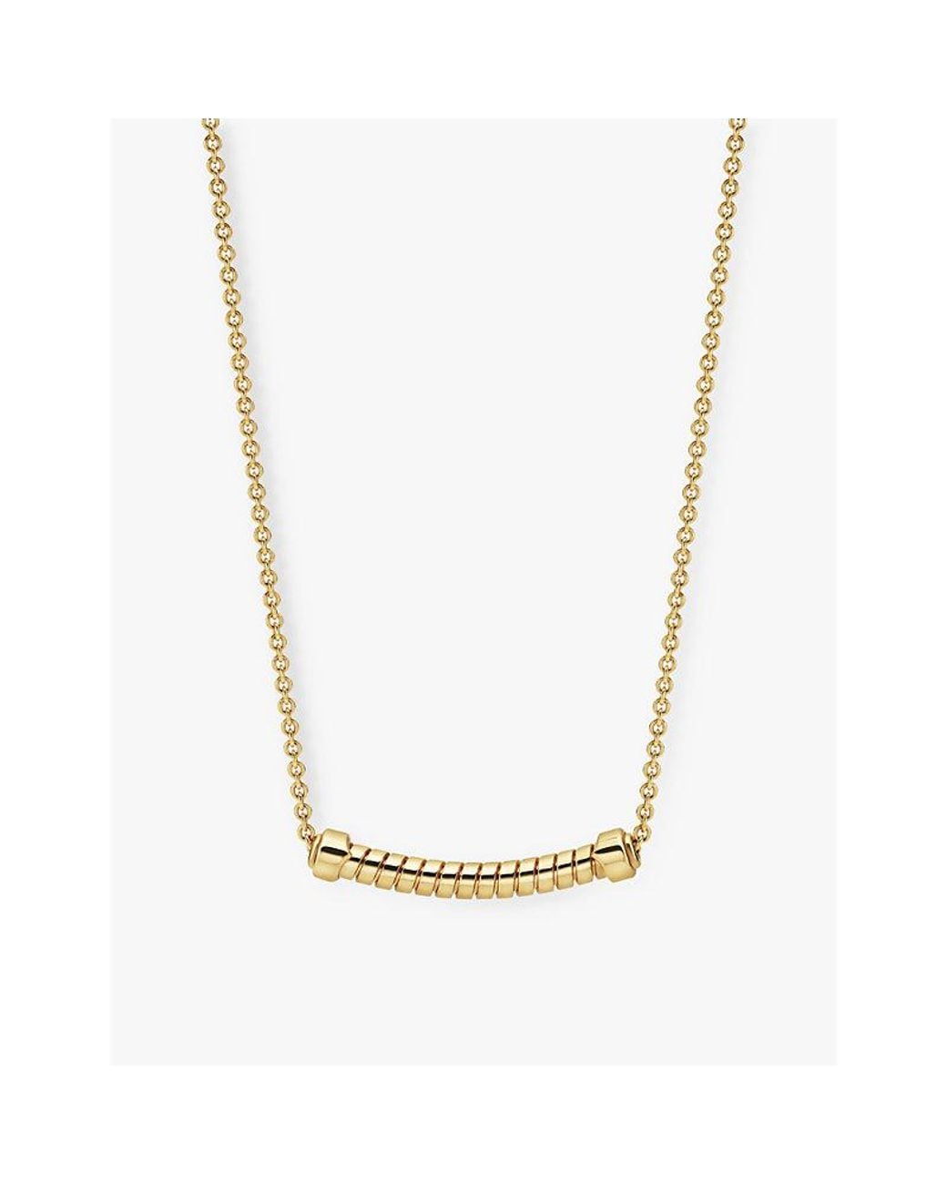 BVLGARI Metallic Tubogas 18Ct- Pendant Necklace