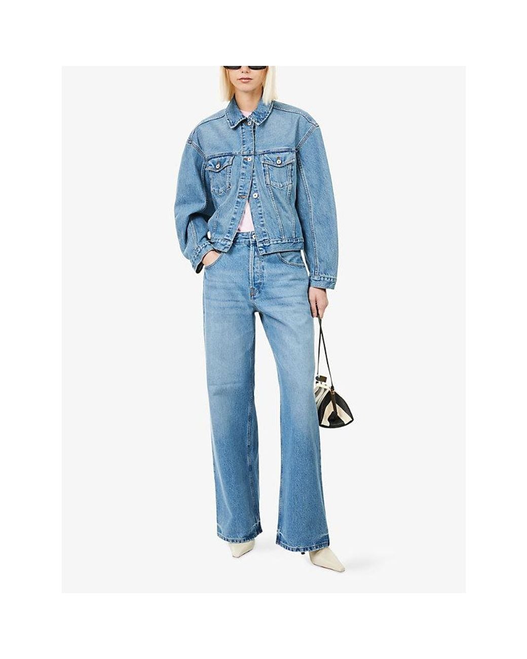 Jacquemus Blue La Veste De-Nîmes Cinched-Waist Denim Jacket