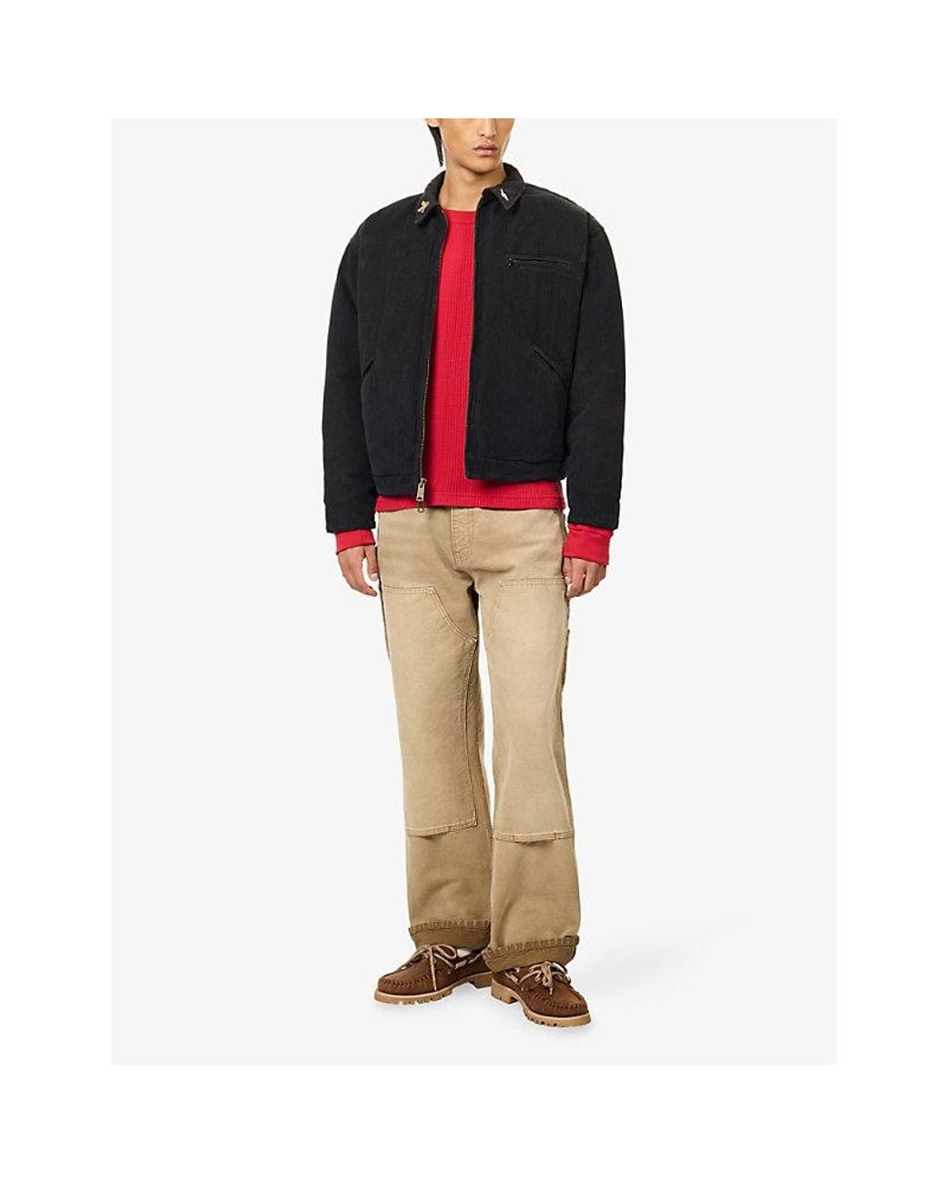 CHERRY LA Black Work Corduroy Jacket for men