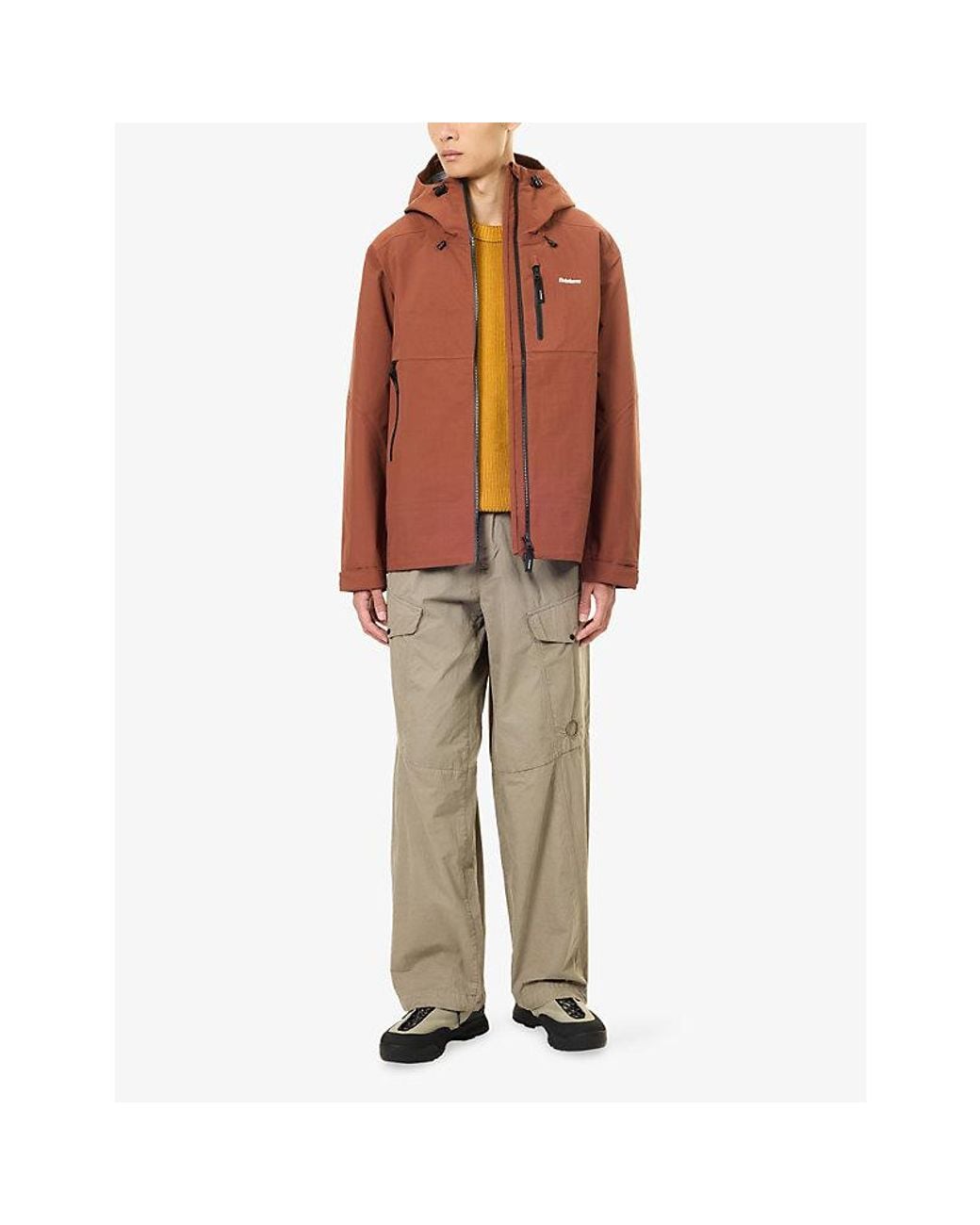 FINISTERRE Brown Stormbird Logo-Print Shell Jacket for men