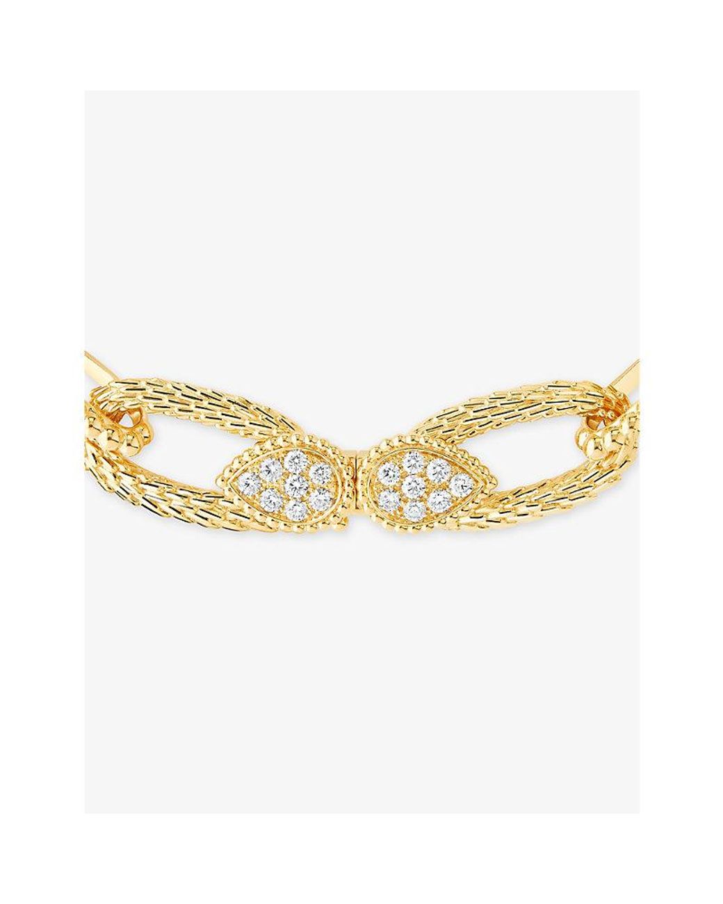 Boucheron Metallic Serpent Bohème 18Ct- And 0.64Ct Brilliant-Cut Diamond Bracelet