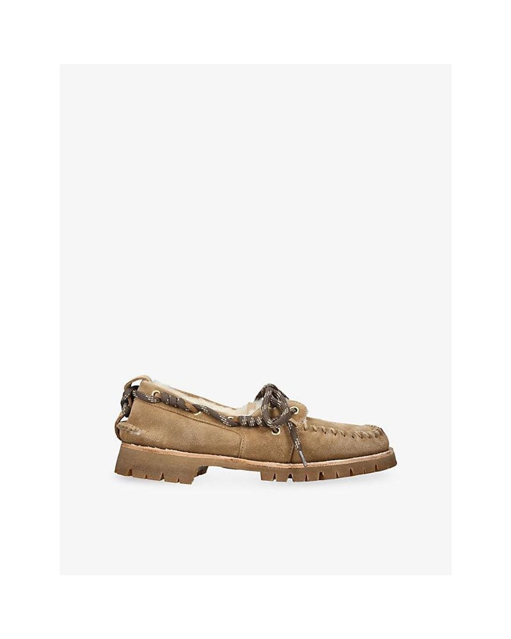 Golden Goose Deluxe Brand Natural Cruise Suede Loafers
