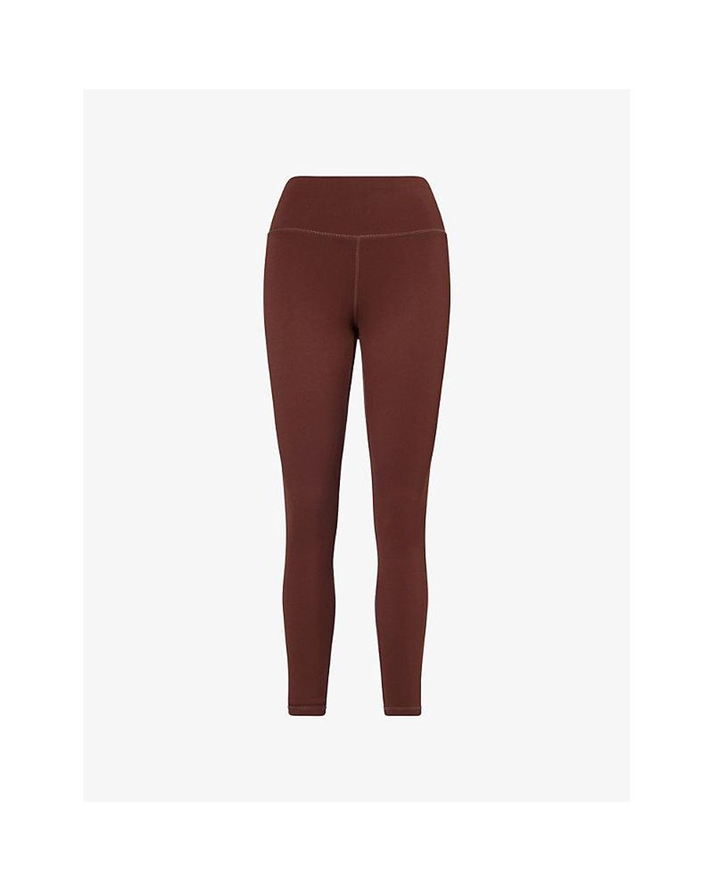 Now You Live Red Willoughby High-Rise Yoga Leggings