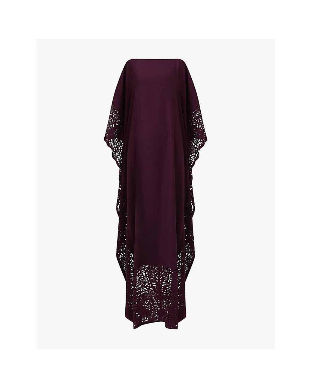 eem Purple Laser Cut Kaftan