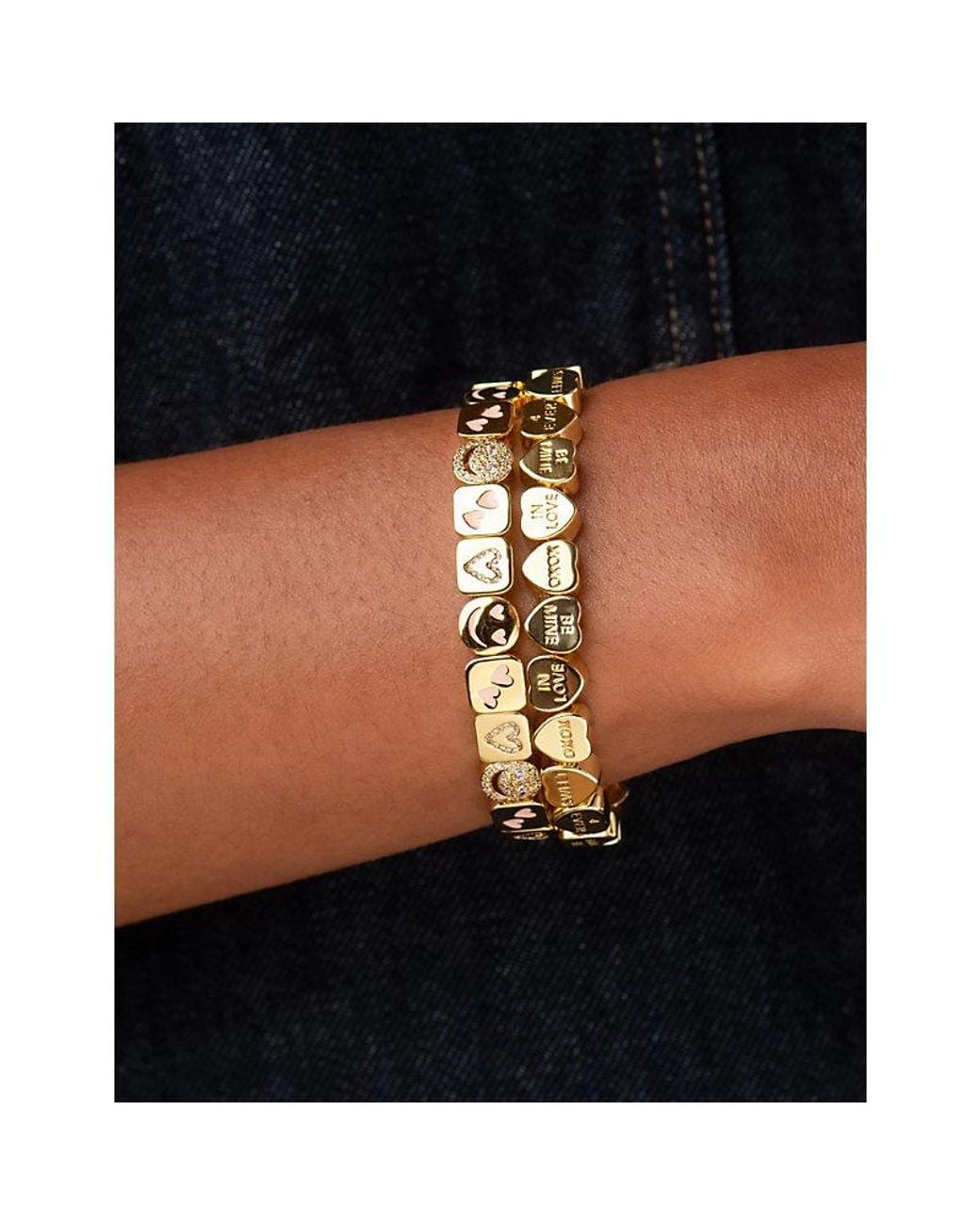 Lisa Gozlan Yellow The Lover 18Ct-Plated Brass And Cubic Zirconia Bracelet