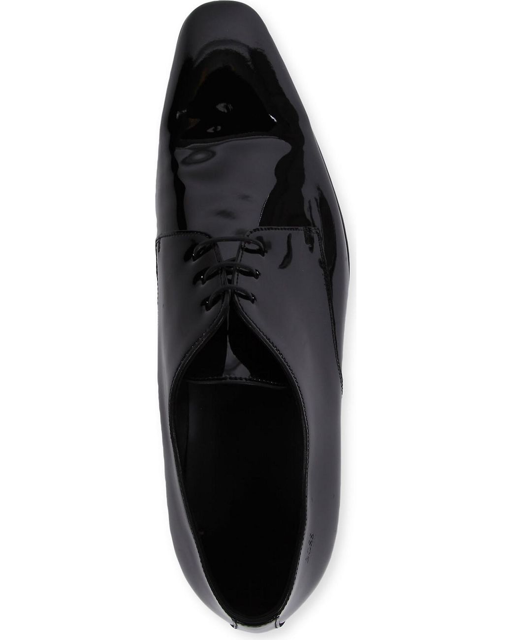 BOSS by HUGO BOSS Hugo Cristallo Chisel Derby Shoes in Black for Men | Lyst