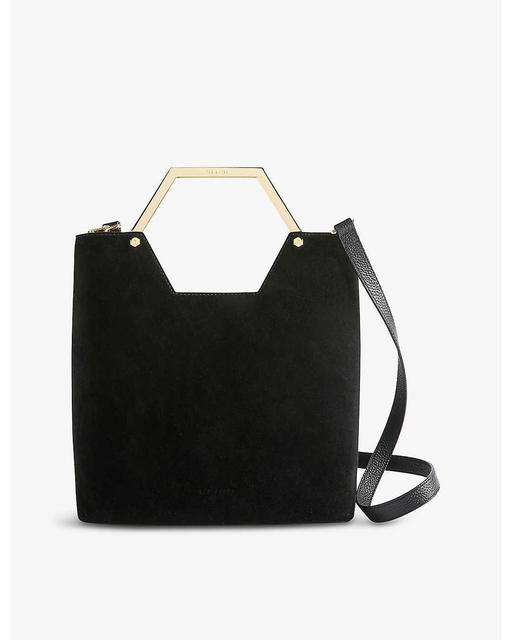 Ted Baker Layah Leather And Suede Shopper Bag in Brown Lyst