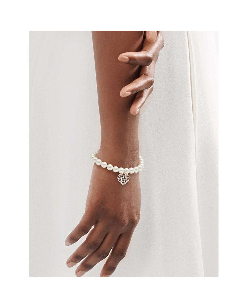 Tiffany & Co White Paloma Picasso&Reg; And Freshwater Pearl Bracelet