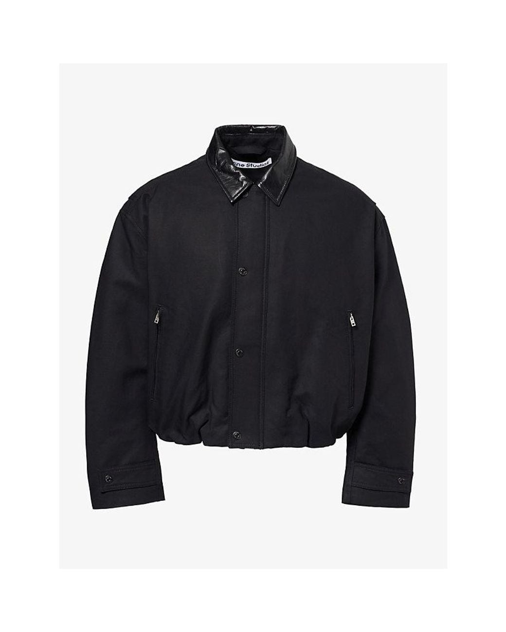 Acne Blue Opado Collared Cotton Jacket for men
