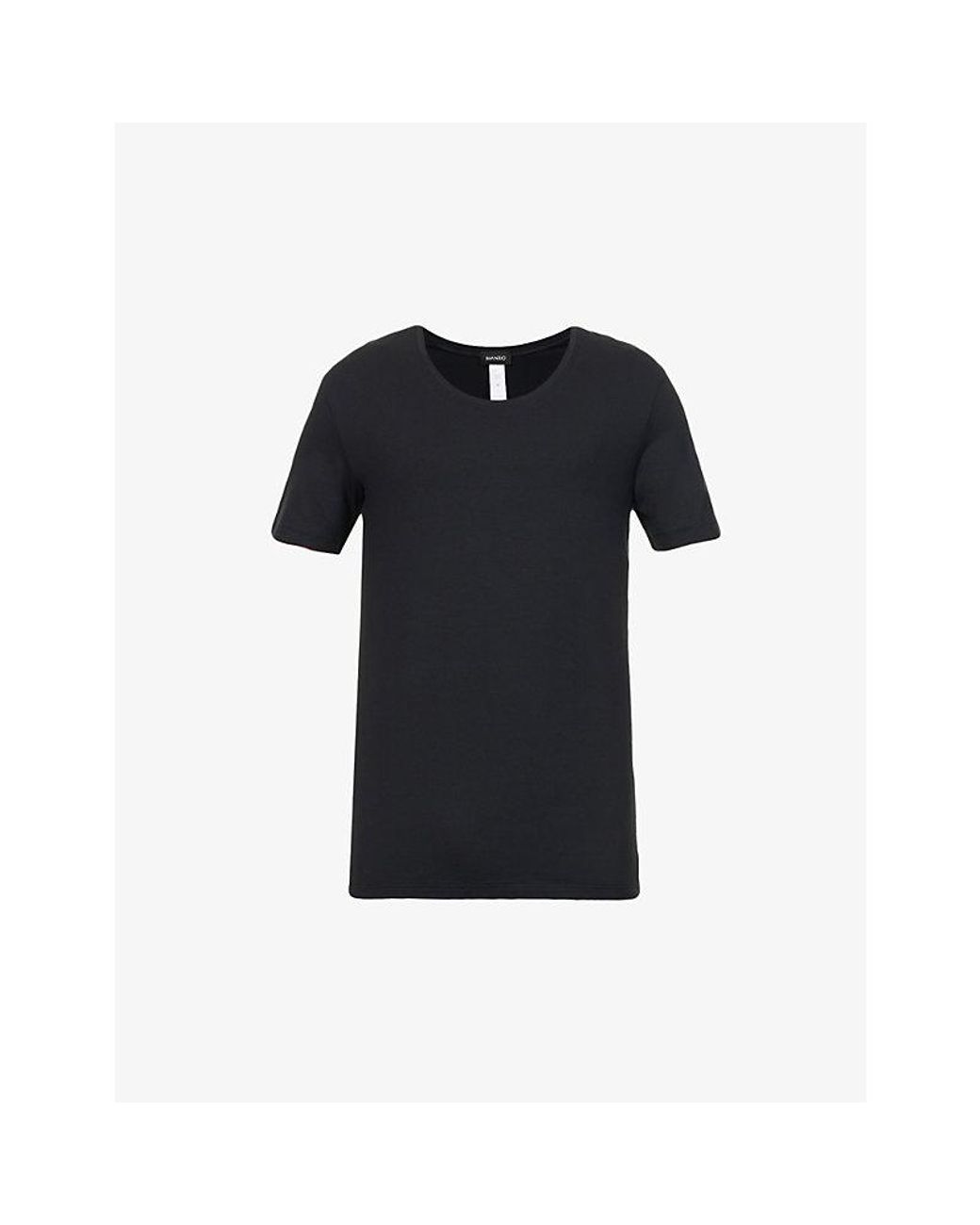 Hanro Black Basics Stretch-Cotton T-Shirt for men