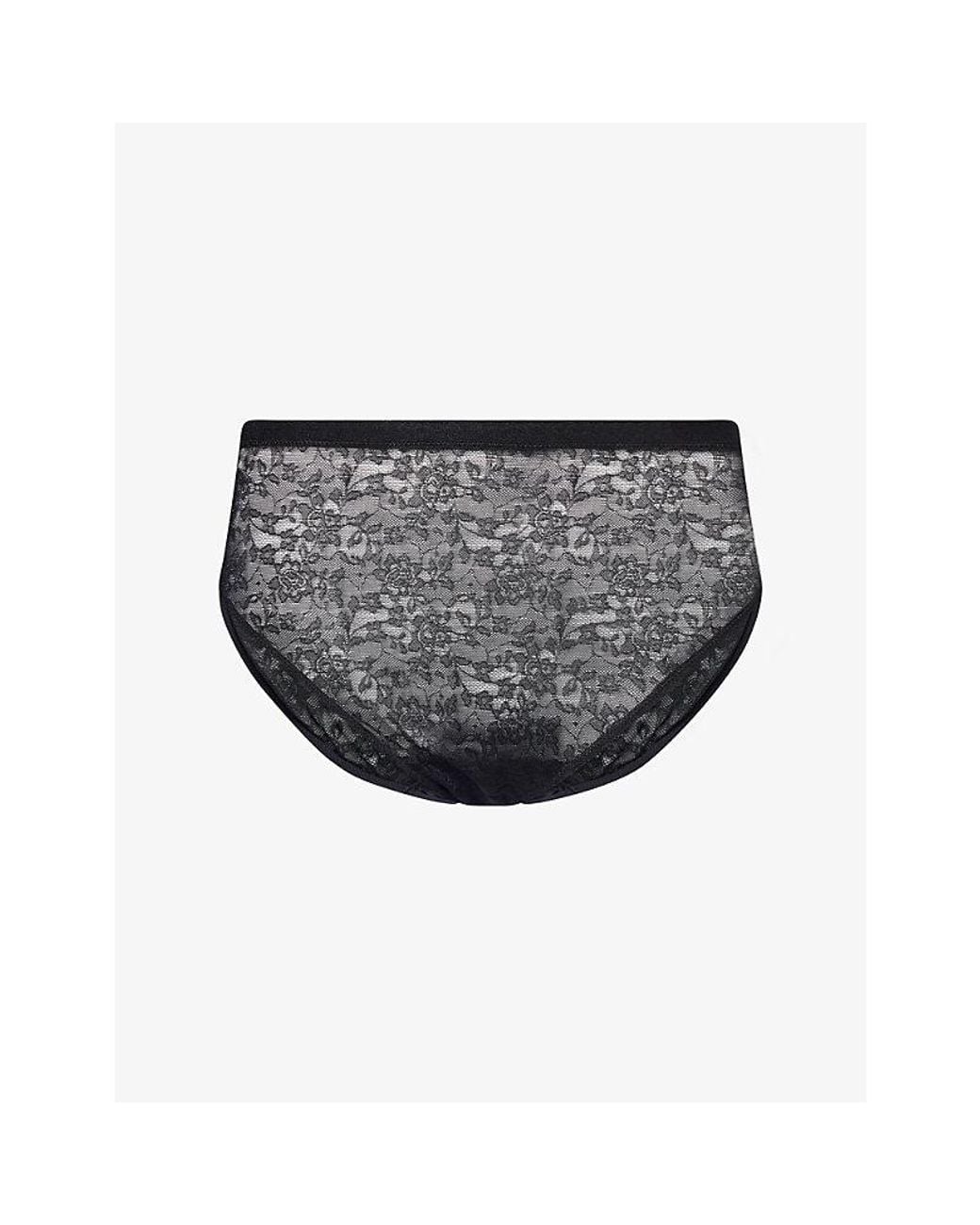 Spanx Gray Supersmooth Day To Date Night<Br/>Lace Hi-Leg Briefs