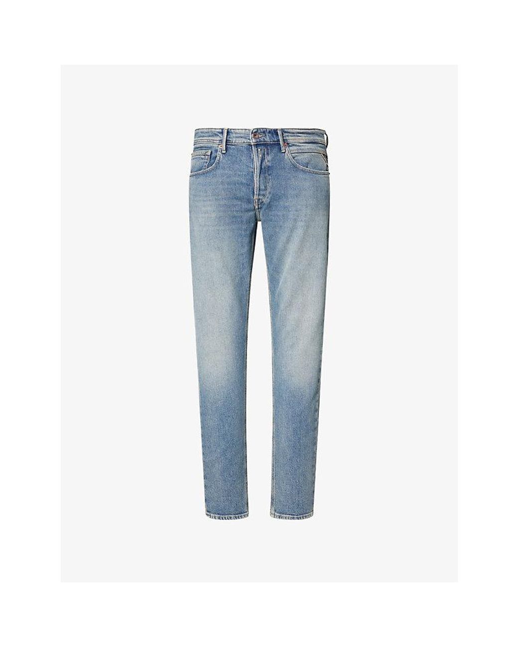 Replay Blue Willbi Regular-Fit Denim Jeans for men