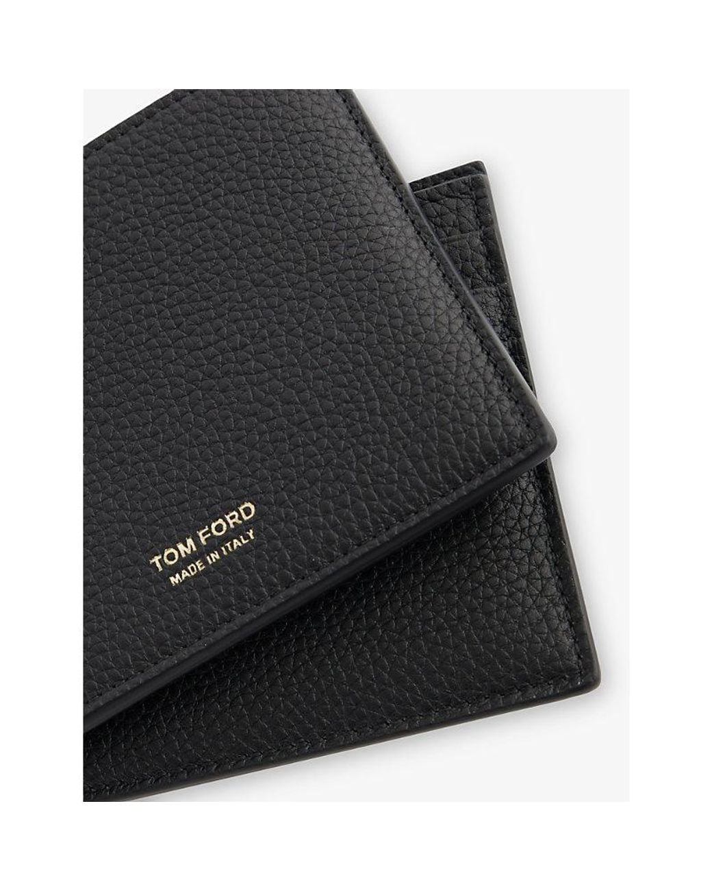 Tom Ford Black Line Billfold Leather Wallet for men