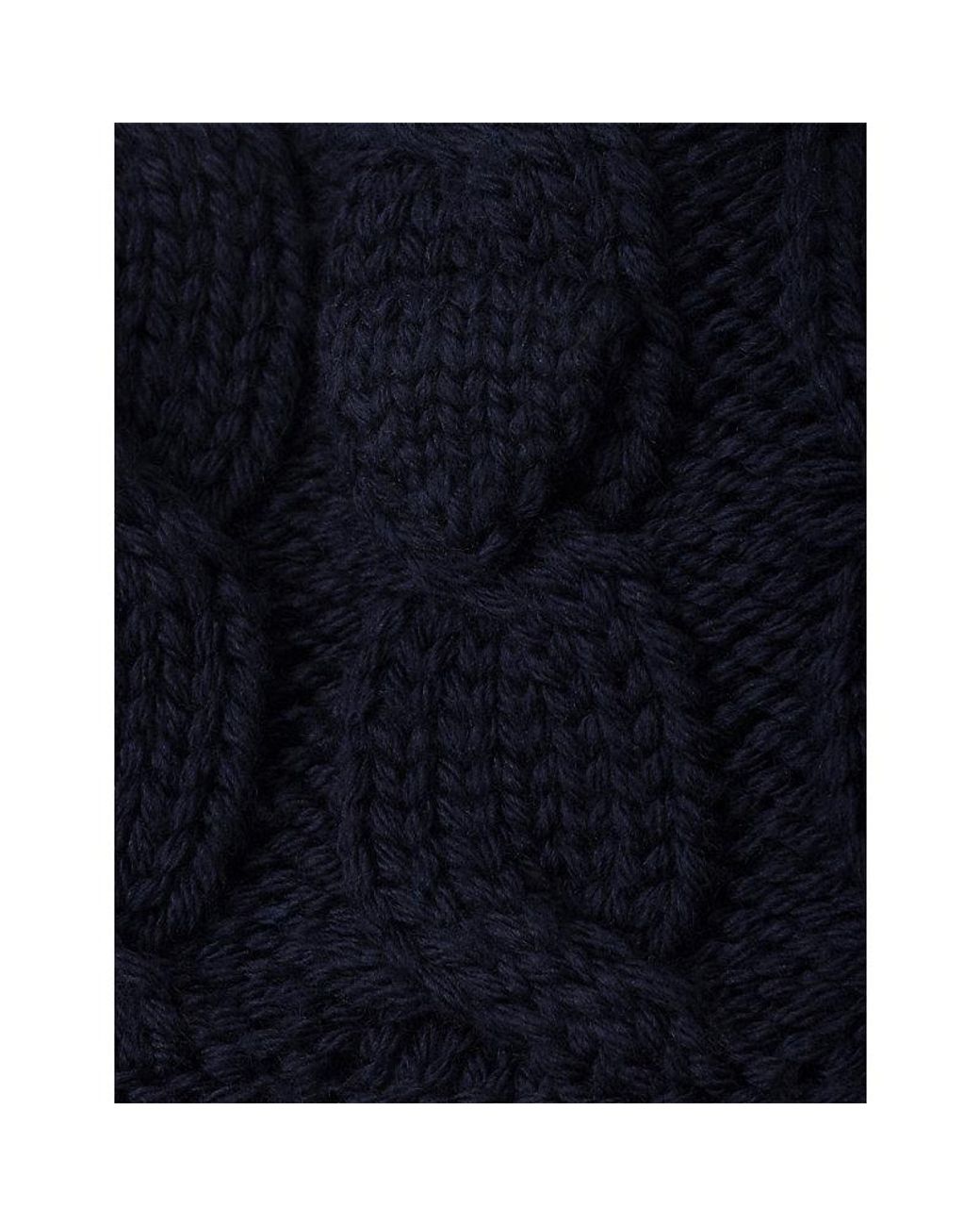 Prada Black Cable Knit Wool Collar