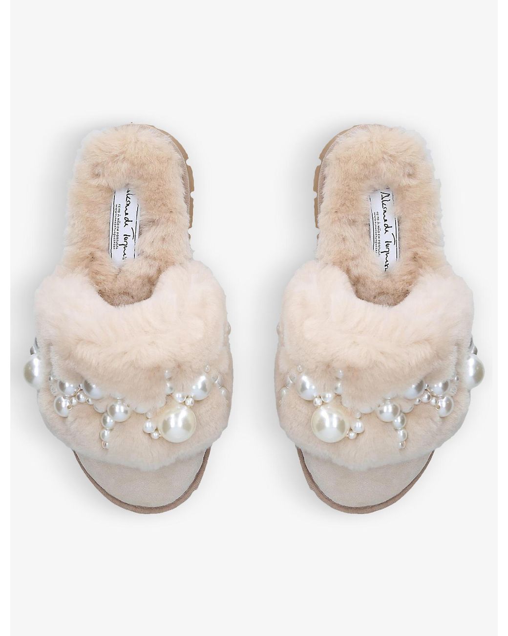 サンダル・ミュール ALAMEDA TURQUESA Embellished Suede Tutti Frutti Slippers Shoes – Alameda Turquesa