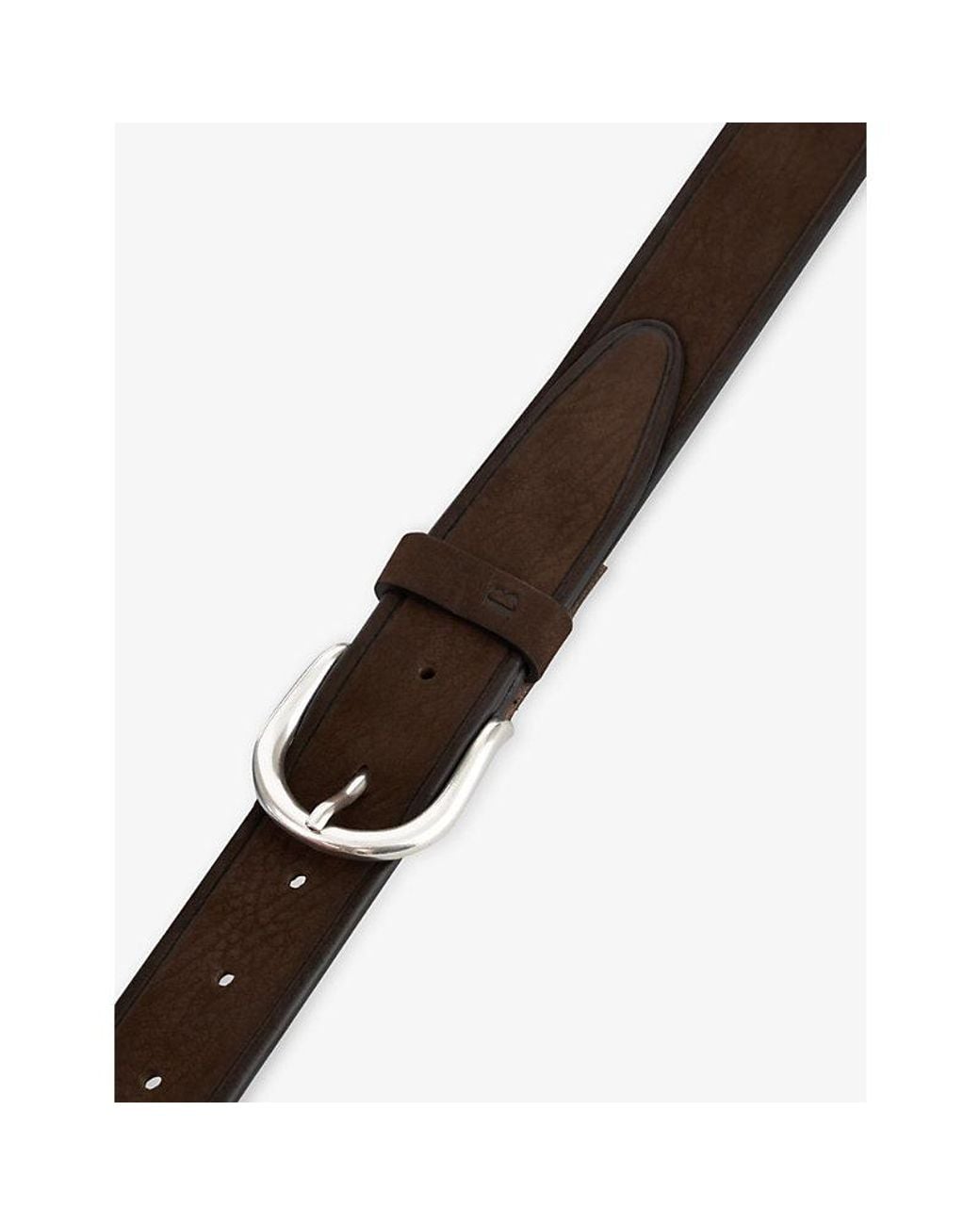 Boggi Black Buckled Leather Belt for men