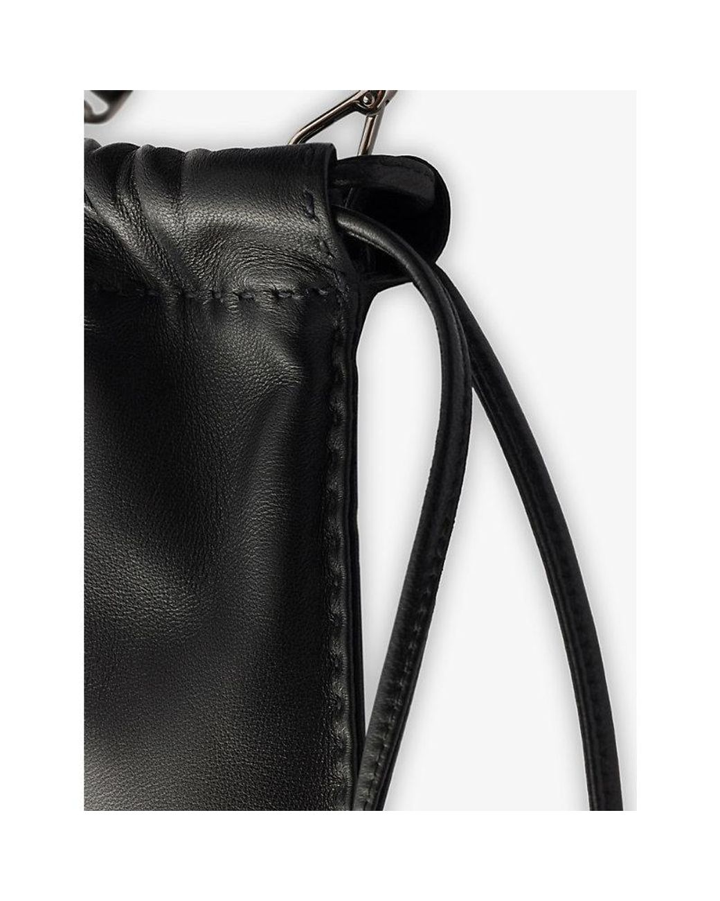 Prada Black Smartphone Leather Pouch