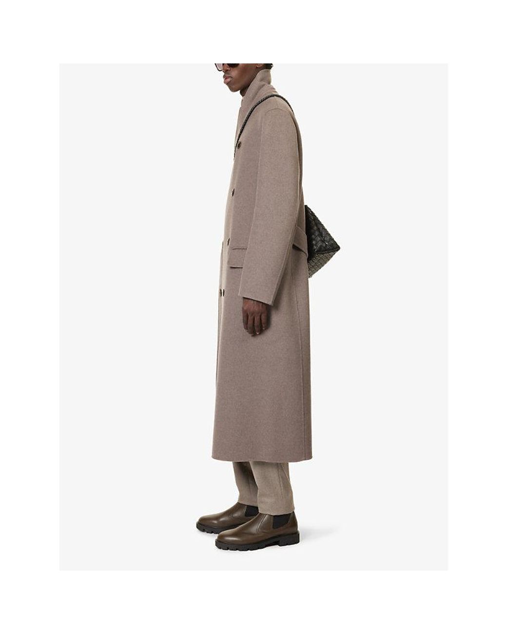 Giorgio Armani Double-Breasted Cashmere Coat