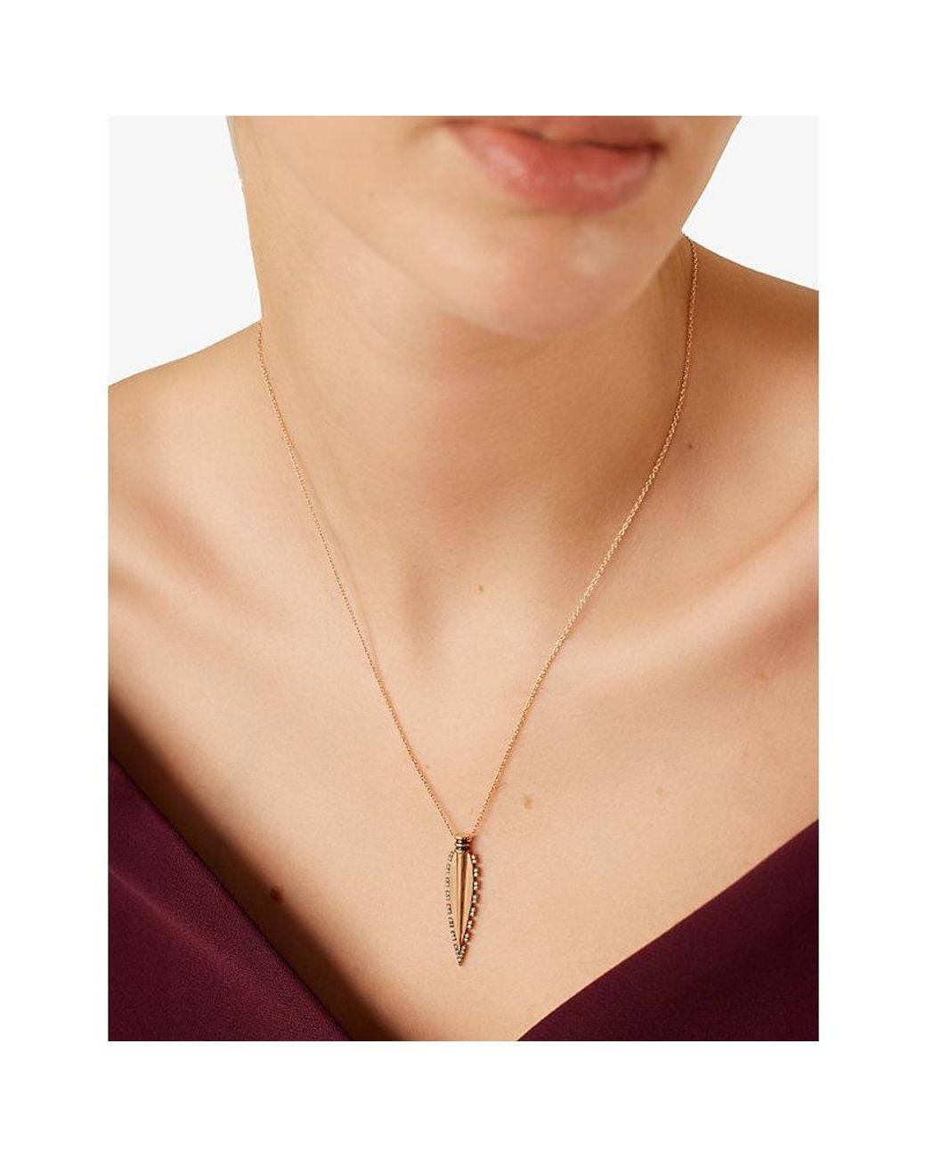 Kismet by Milka White Victoria 0.16Ct Diamond Pendant Necklace