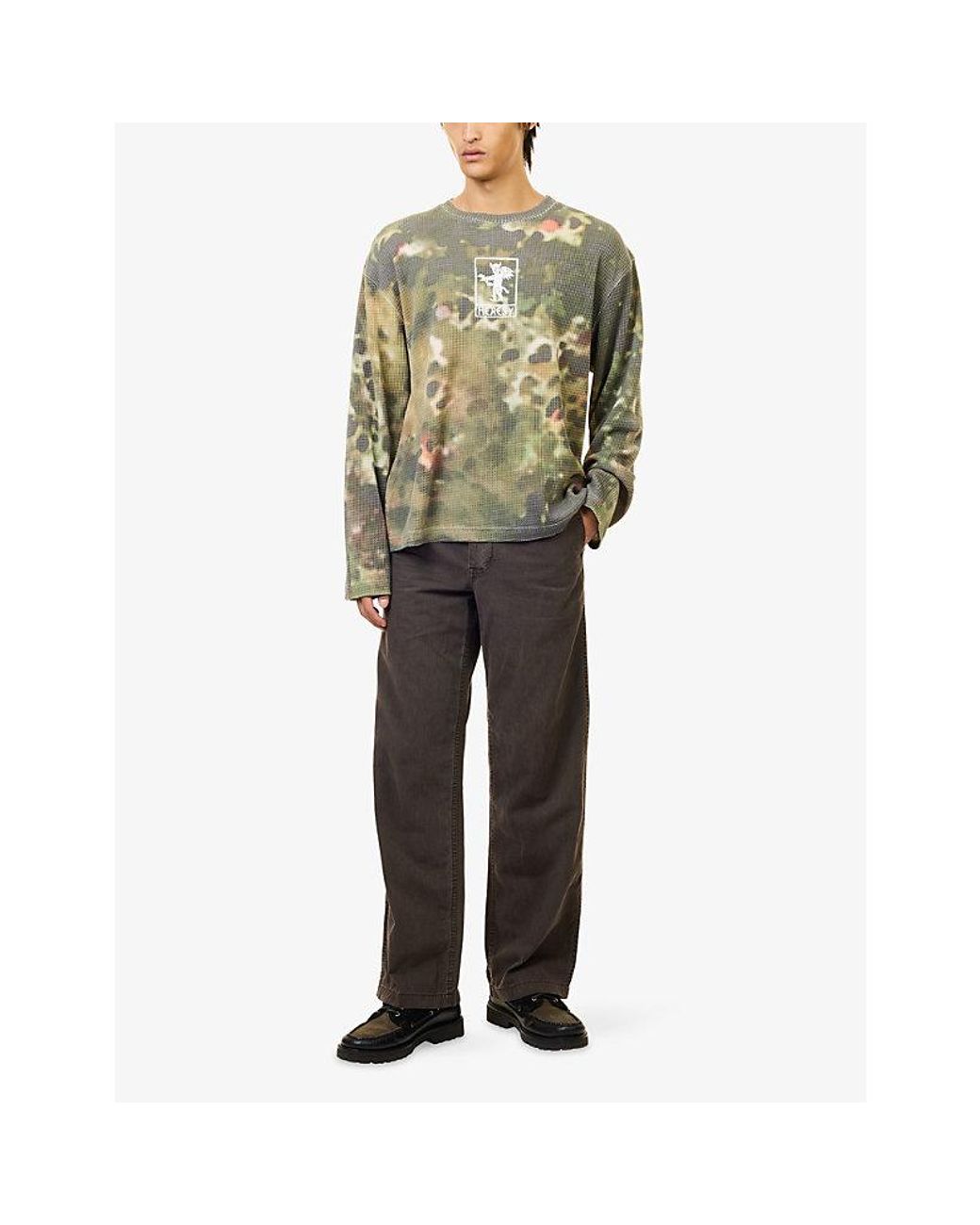 Heresy Green Rogue Brand- Waffle-Knit Top for men