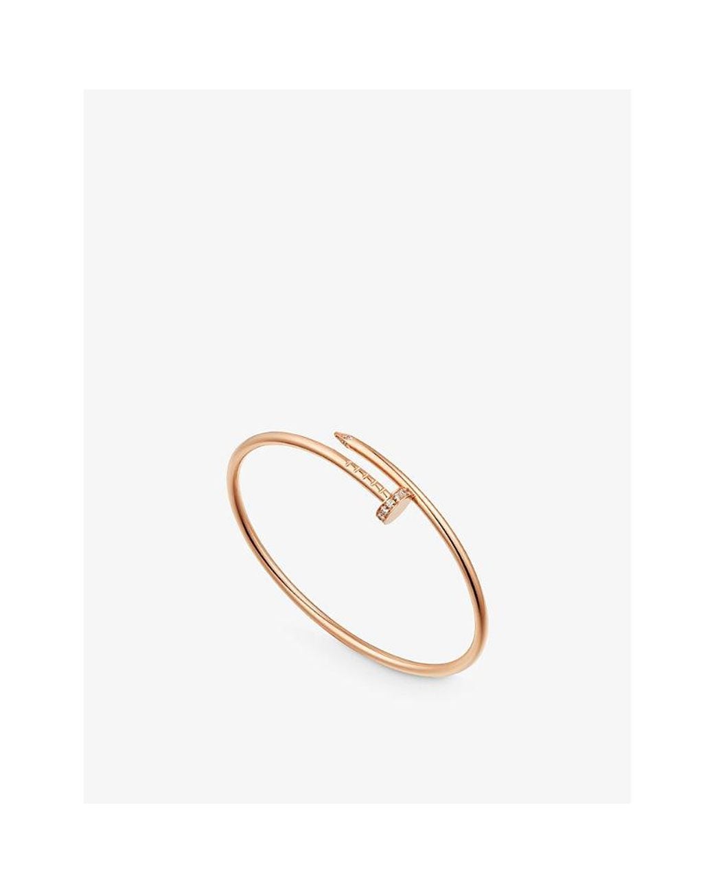 Cartier White Juste Un Clou Small 18Ct And 0.18Ct Brilliant-Cut Diamond Bangle