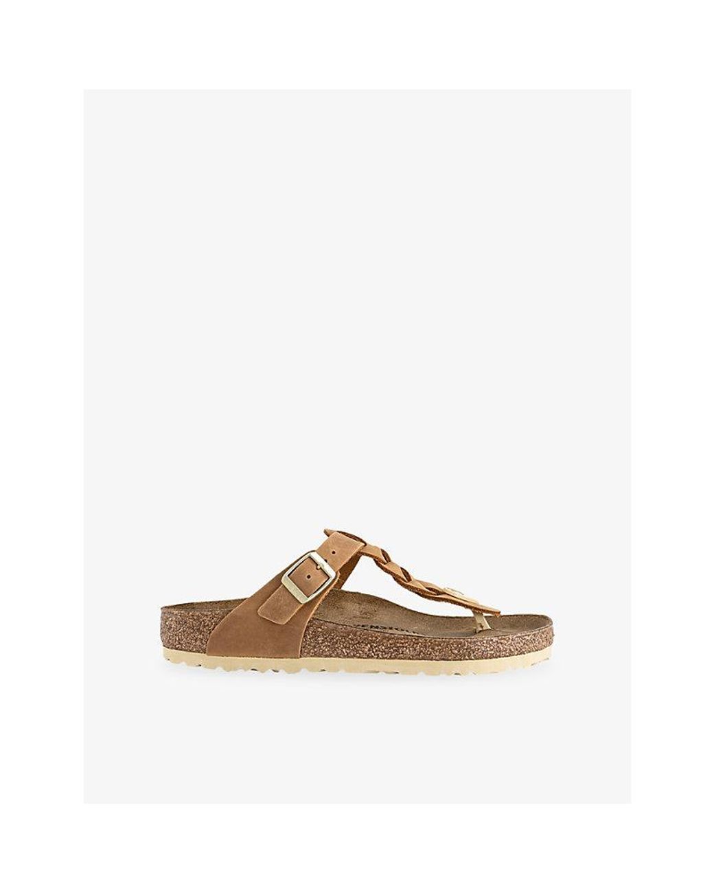 Birkenstock Brown Toe-Post Suede Sandals