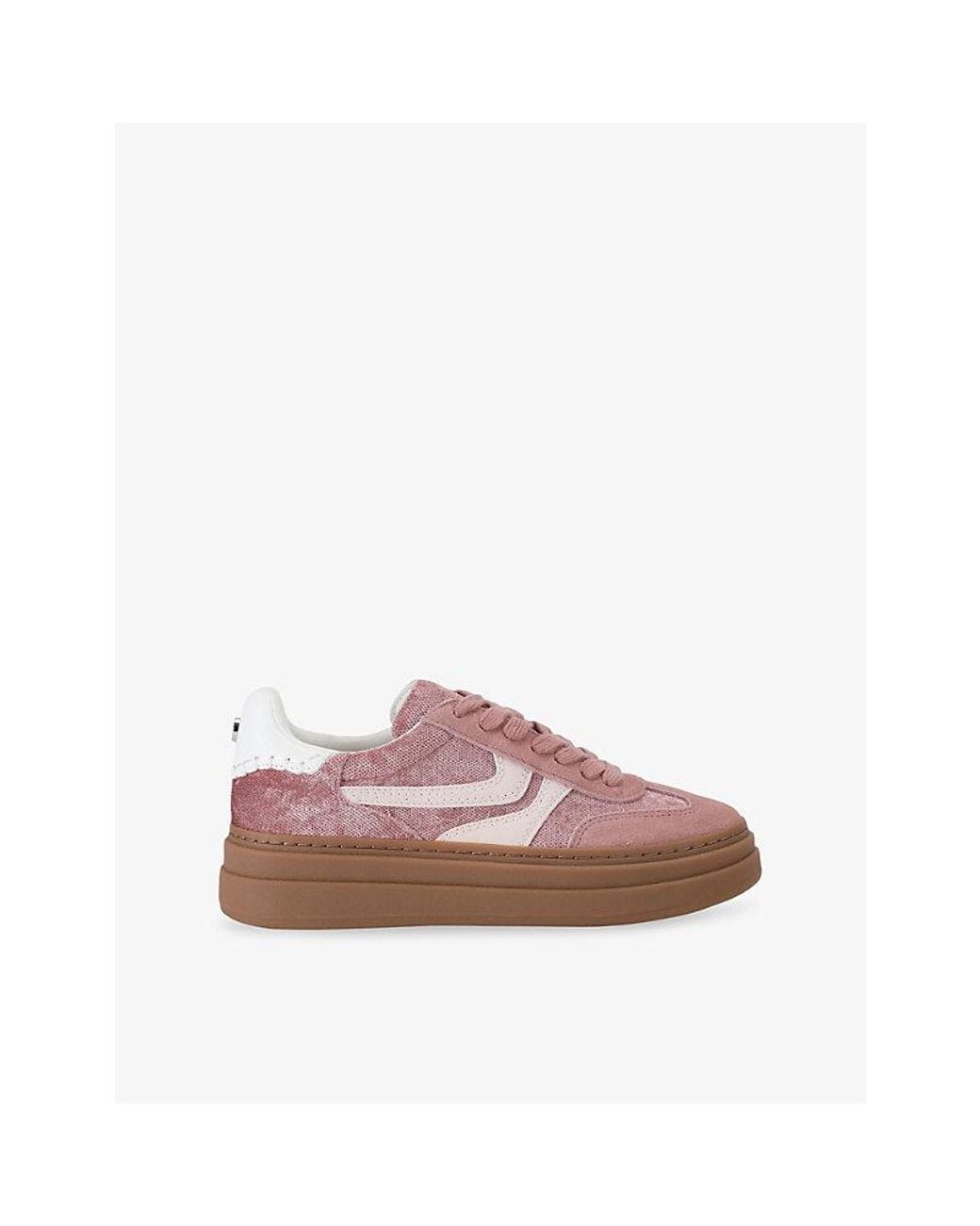 Steve Madden Pink Dodge Suede Trainers