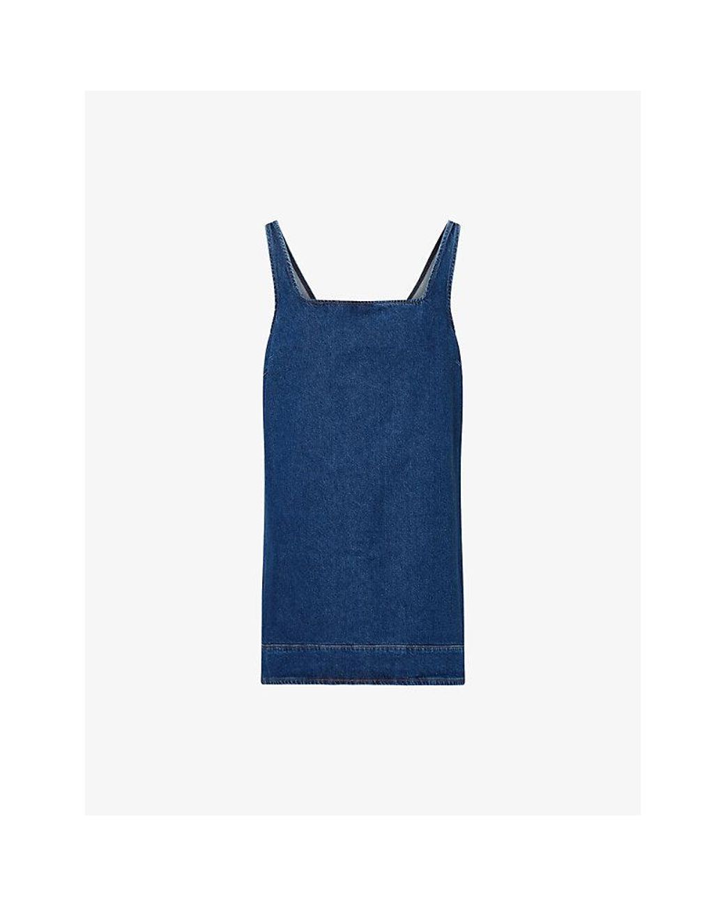 Reformation Blue Myla Cotton Denim Mini Dress