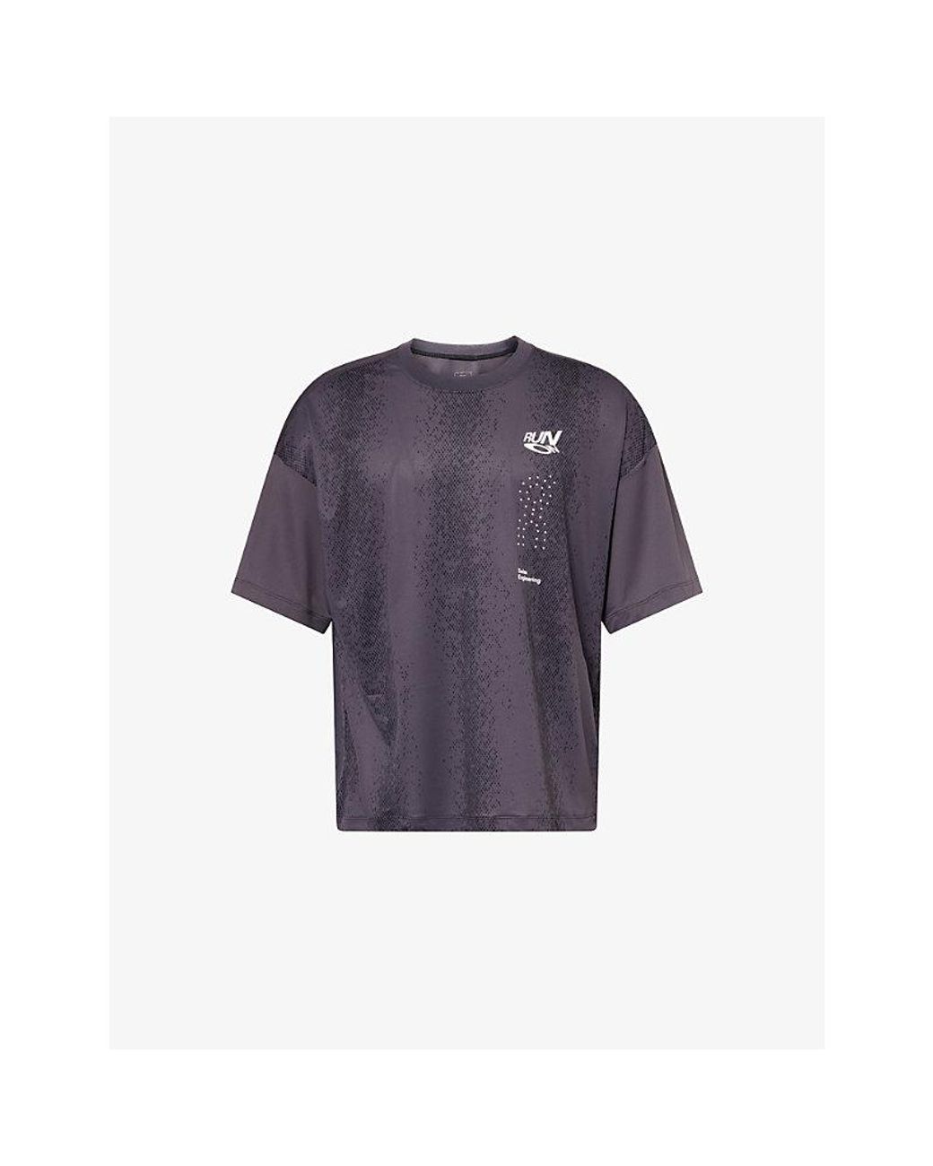 On Shoes Blue Performance Volt Stretch-Jersey T-Shirt for men