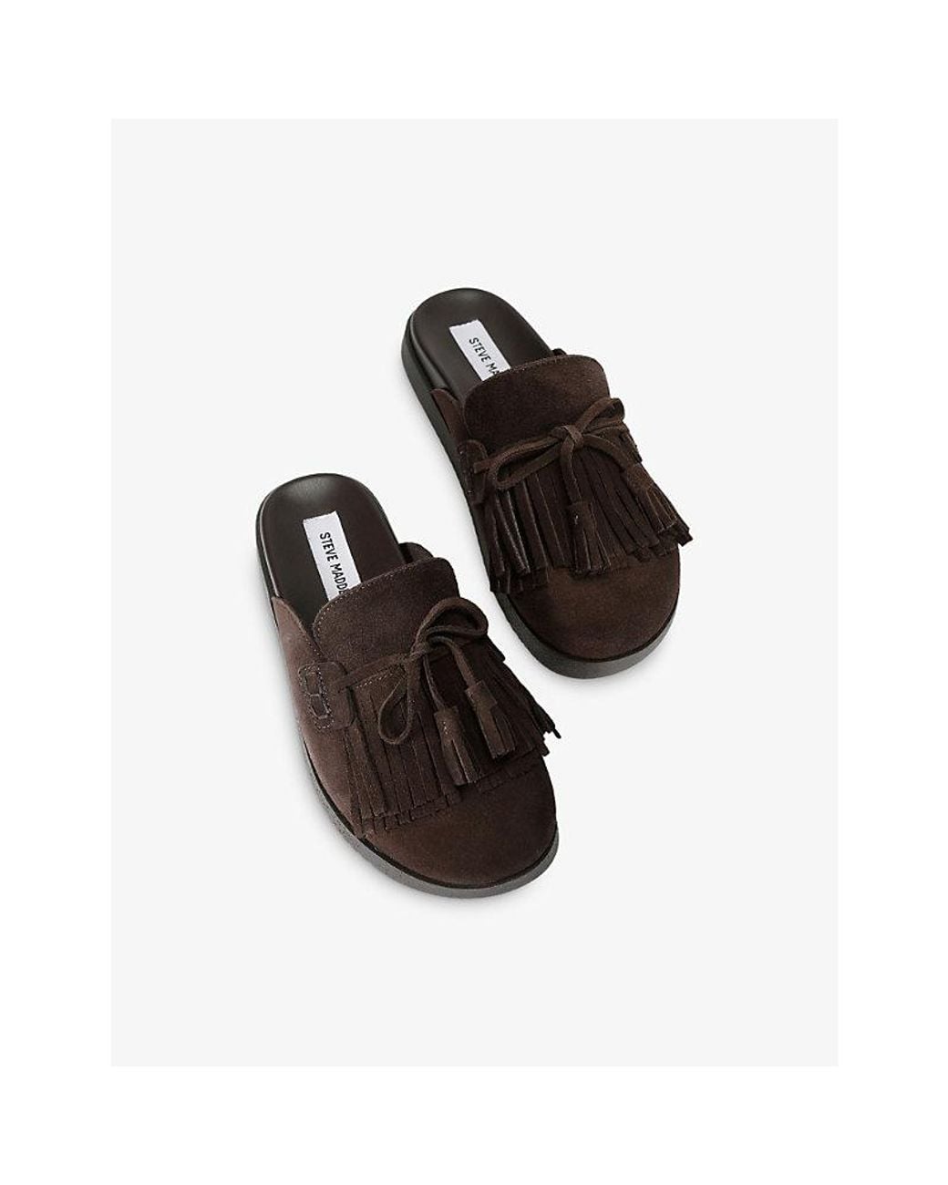 Steve Madden Brown Maurea Suede Mules