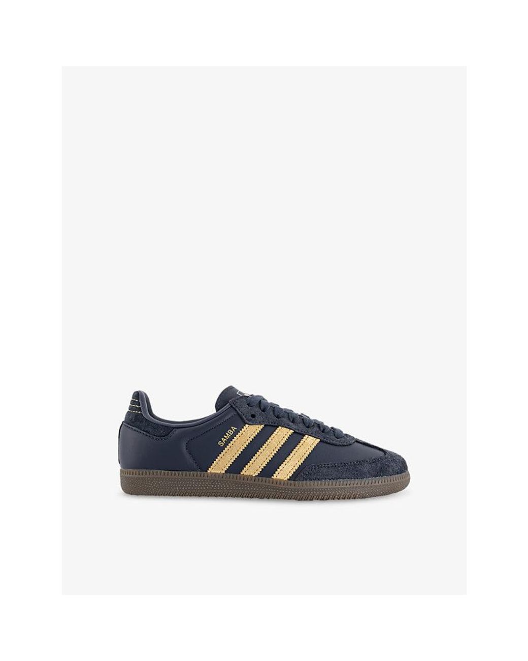 Adidas Blue Samba Og Leather Trainers for men