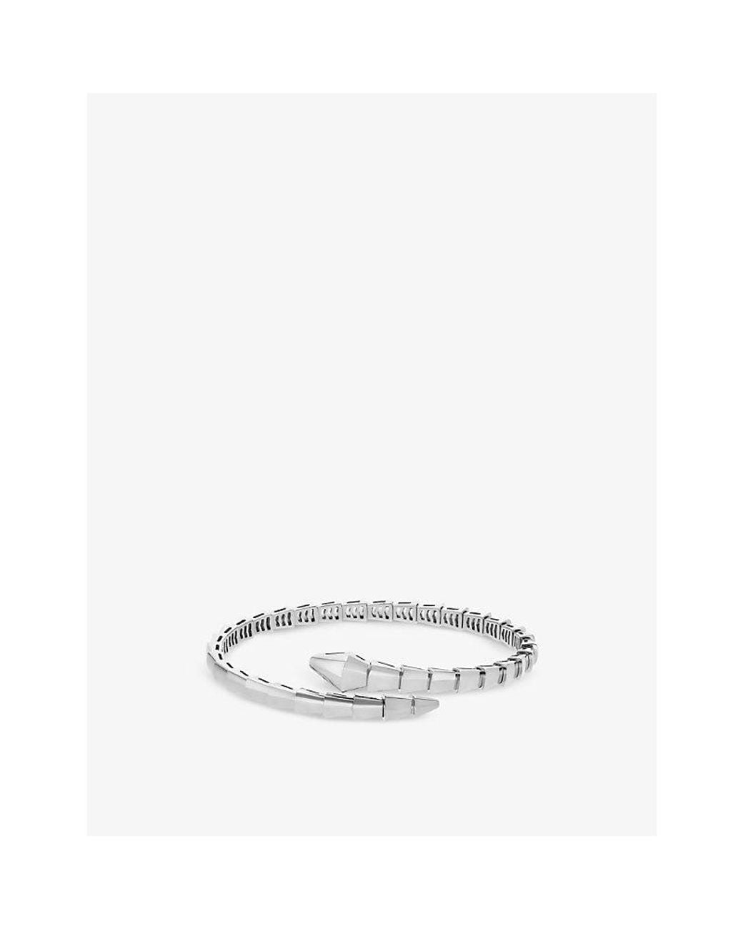 BVLGARI White Serpenti Viper 18Ct- Bangle Bracelet