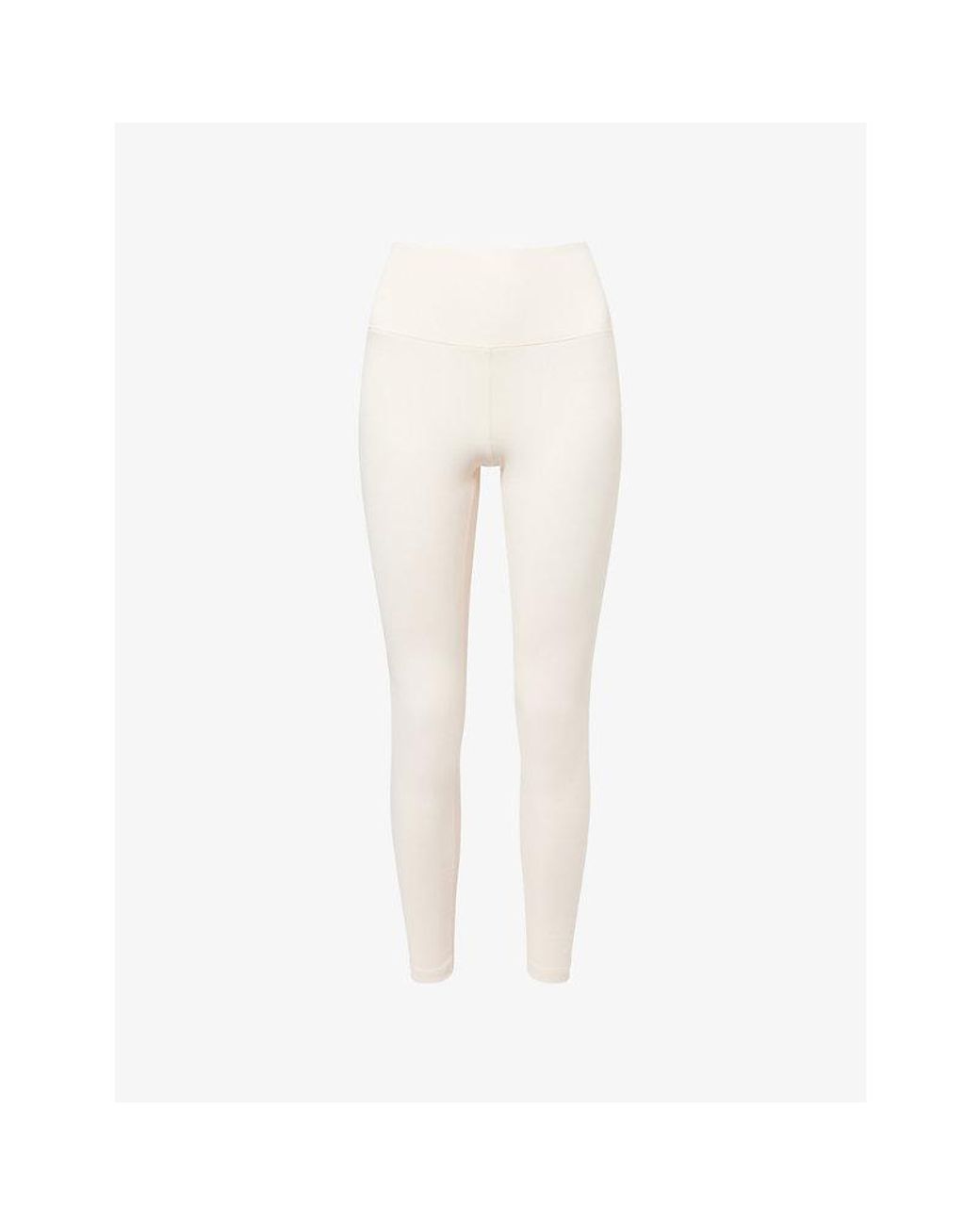 Now You Live White Willoughby High-Rise Yoga Leggings